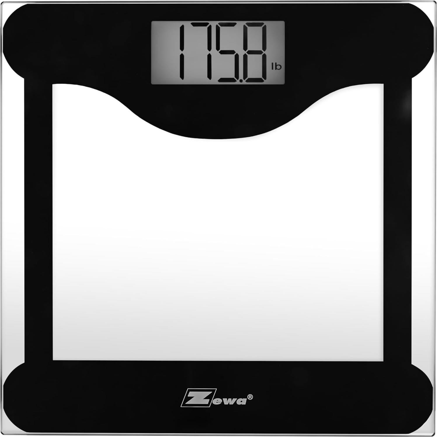 Báscula Digital Zewa 21301 para Baño Vidrio Templado 150 Kg