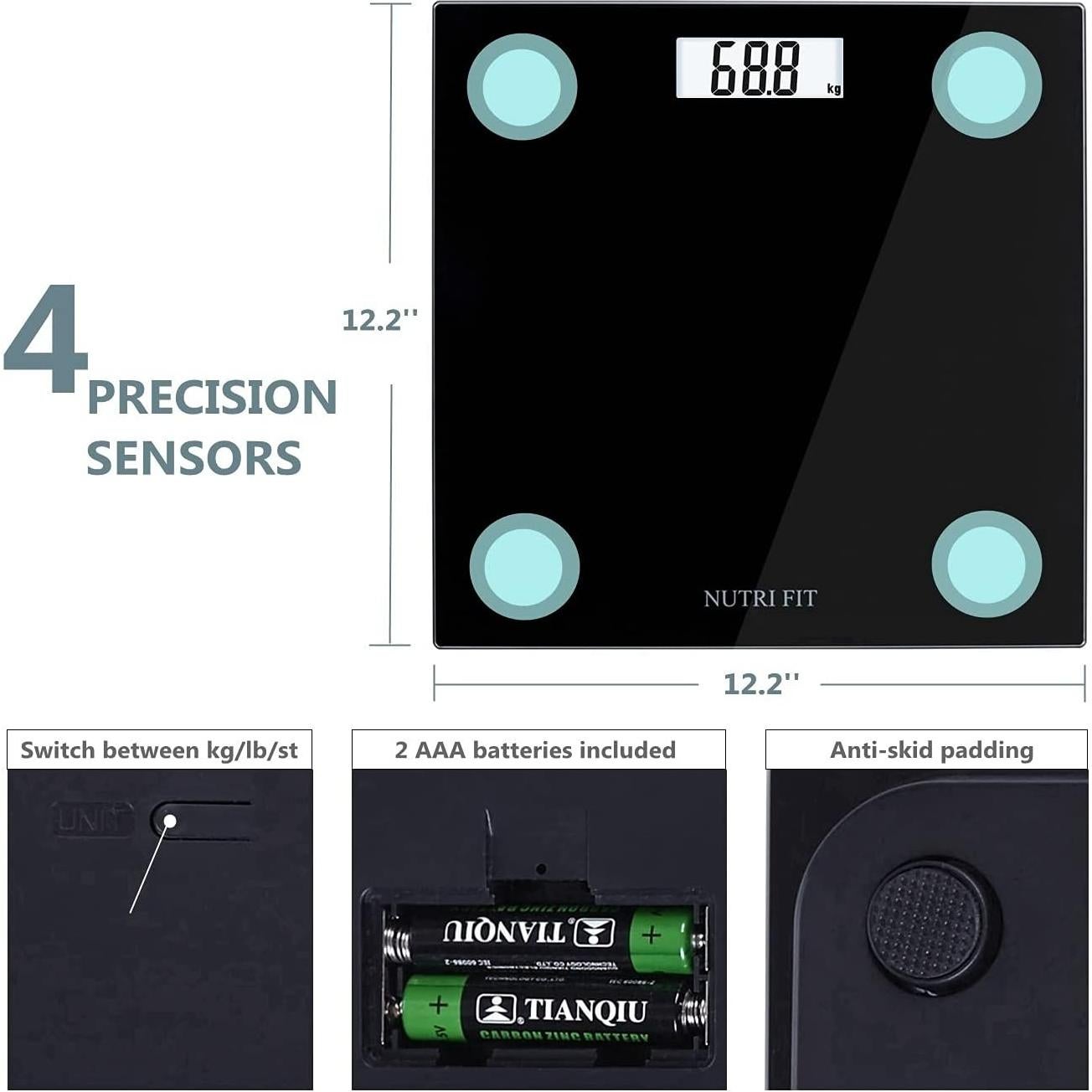 Balanza Digital de Baño NUTRI FIT 181 kg Ultra Delgado