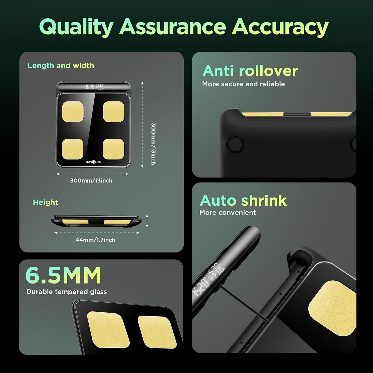 Báscula Inteligente RunStar FG2202-B con 8 Electrodos y APP