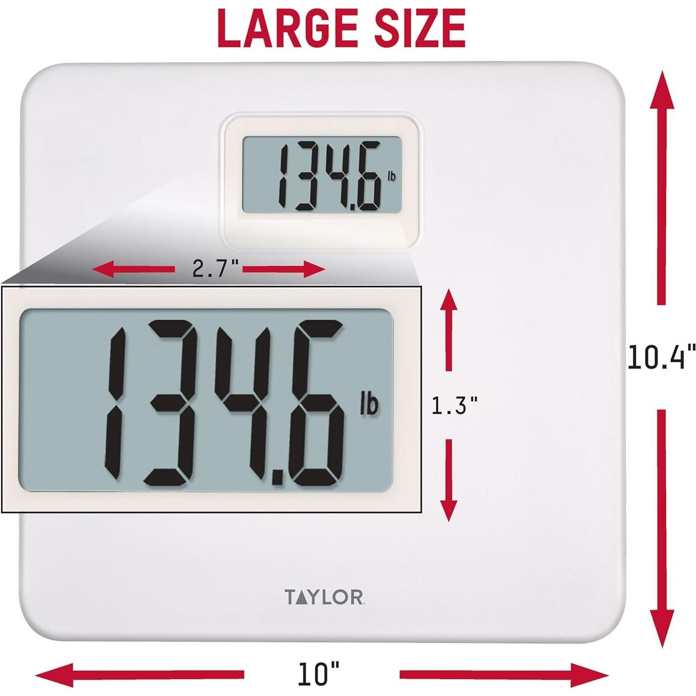 Báscula Digital de Baño Taylor Blanca 149.68 kg