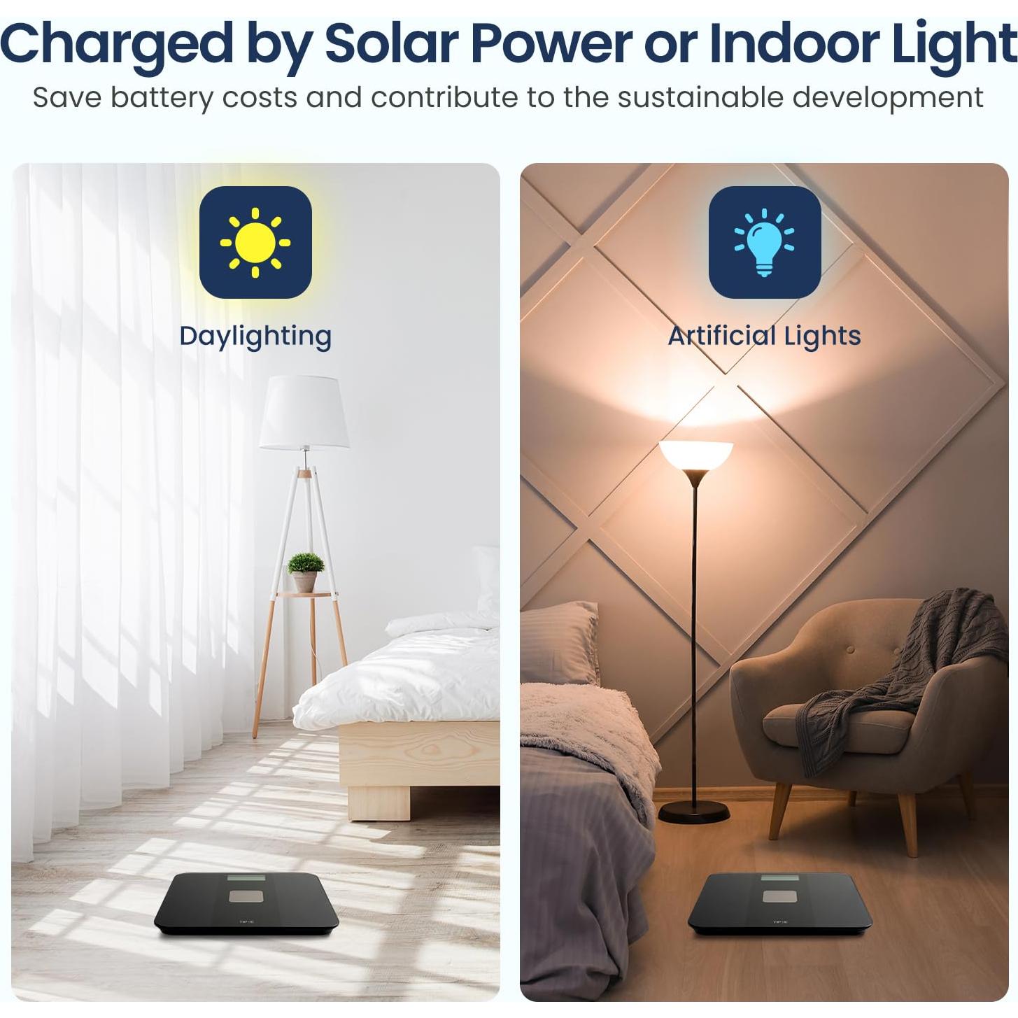 Báscula Digital Solar TIPRE BS01 180kg Precisión 0.045kg