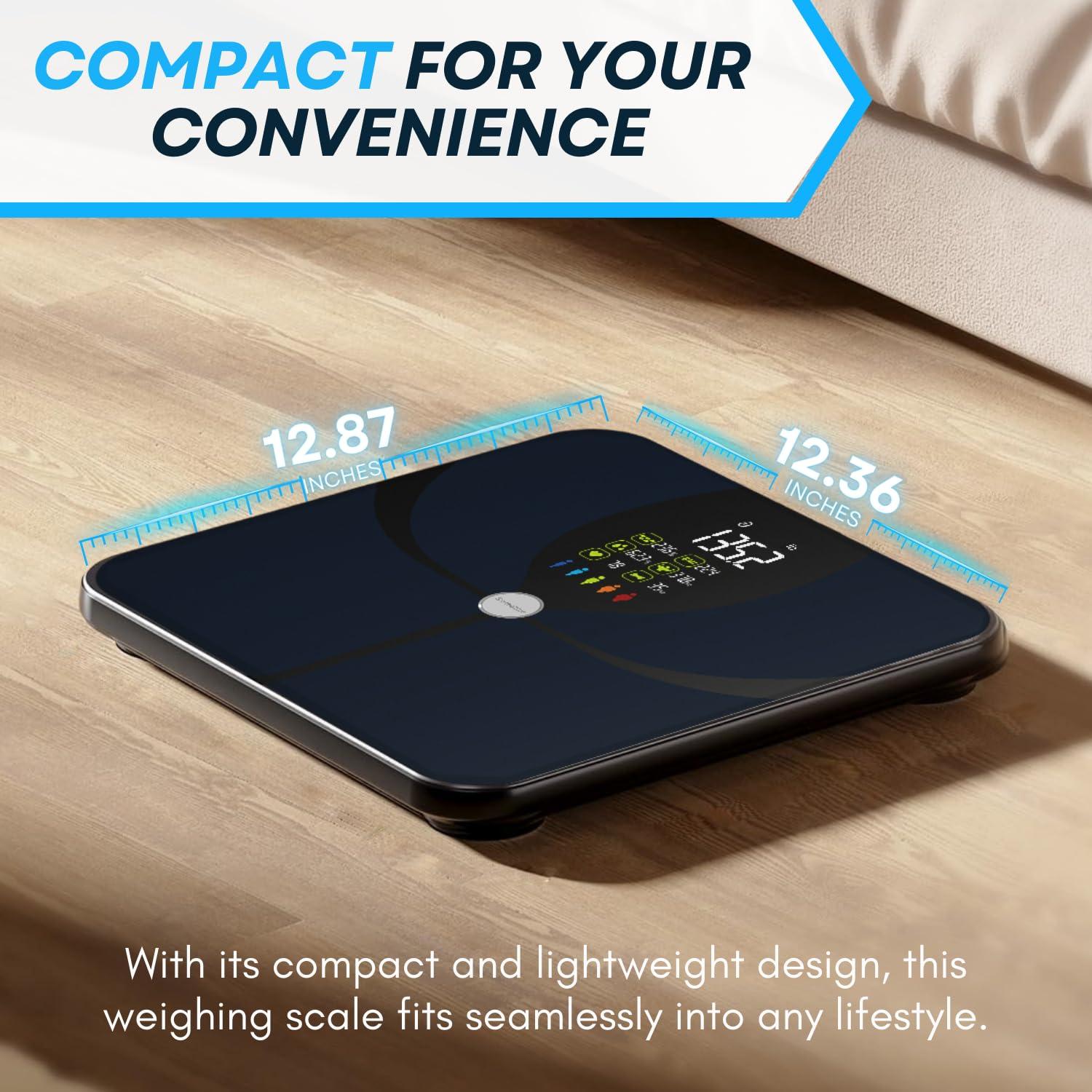 Báscula Inteligente BeHealthy Bluetooth 180 kg, 16 Análisis Corporal