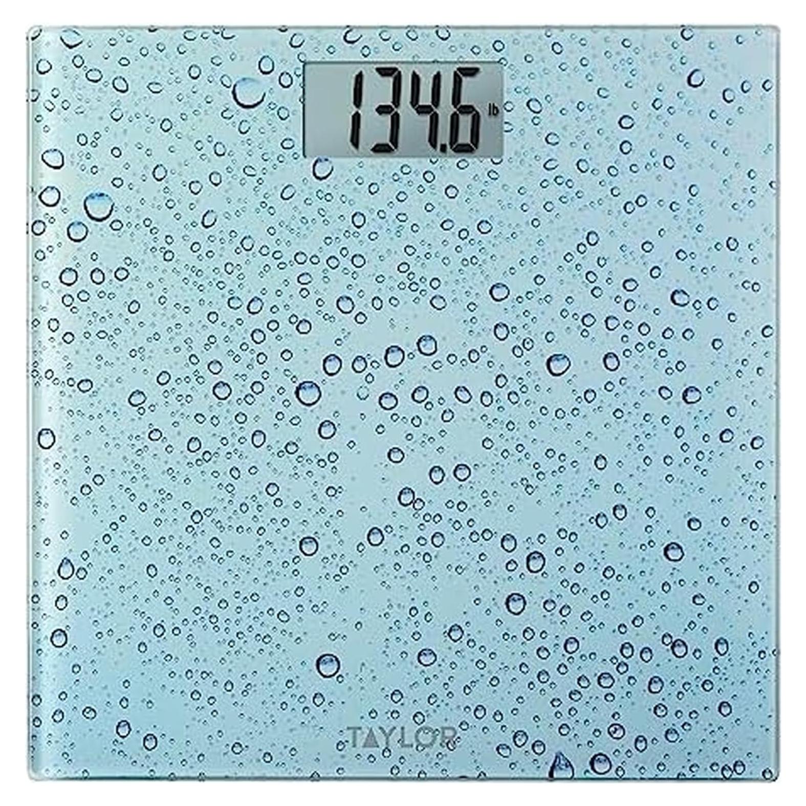 Báscula Digital Taylor 181.44 kg Alta Precisión Vidrio 30x30 cm