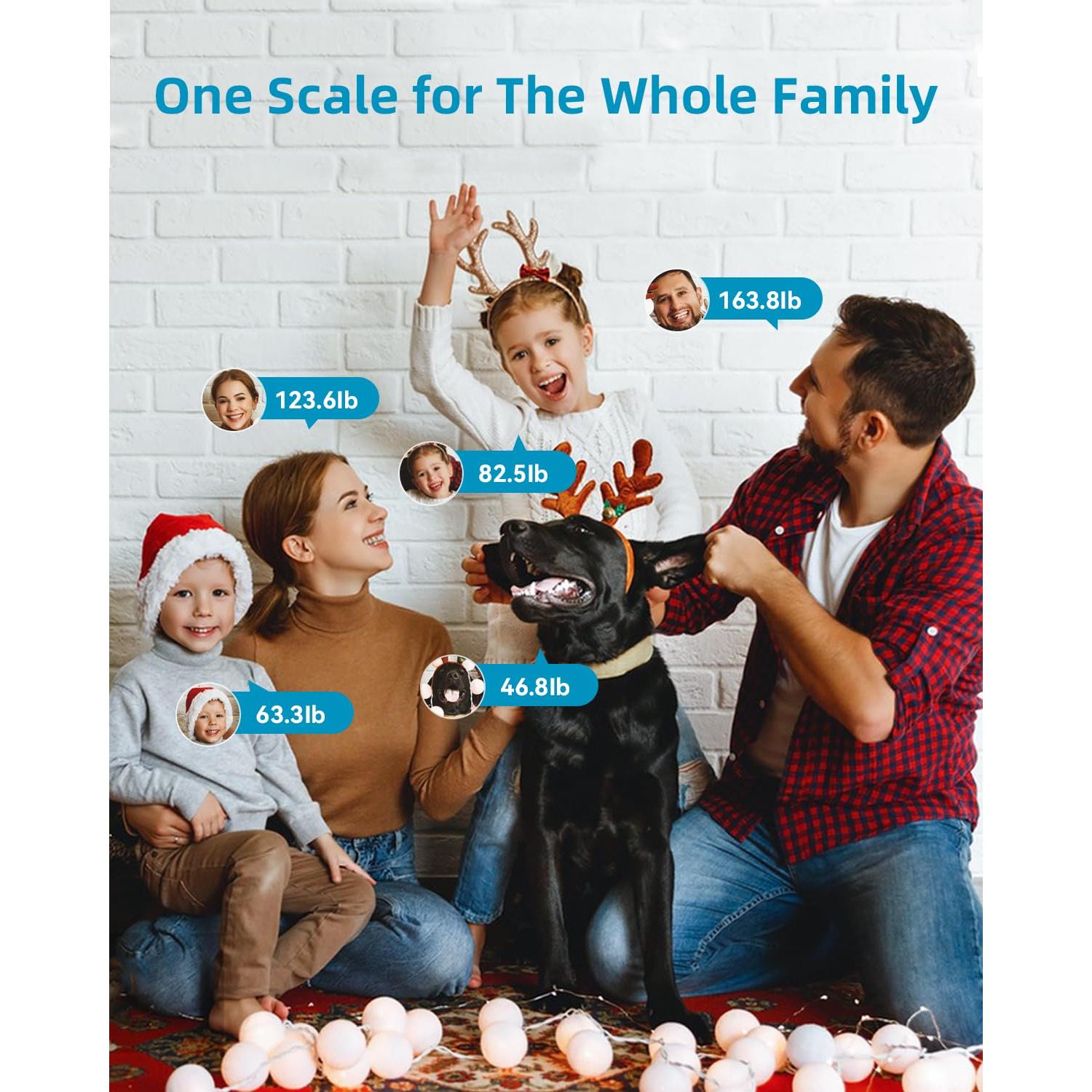 Escala Digital de Grasa Corporal Lepulse 400kg, Pantalla Grande