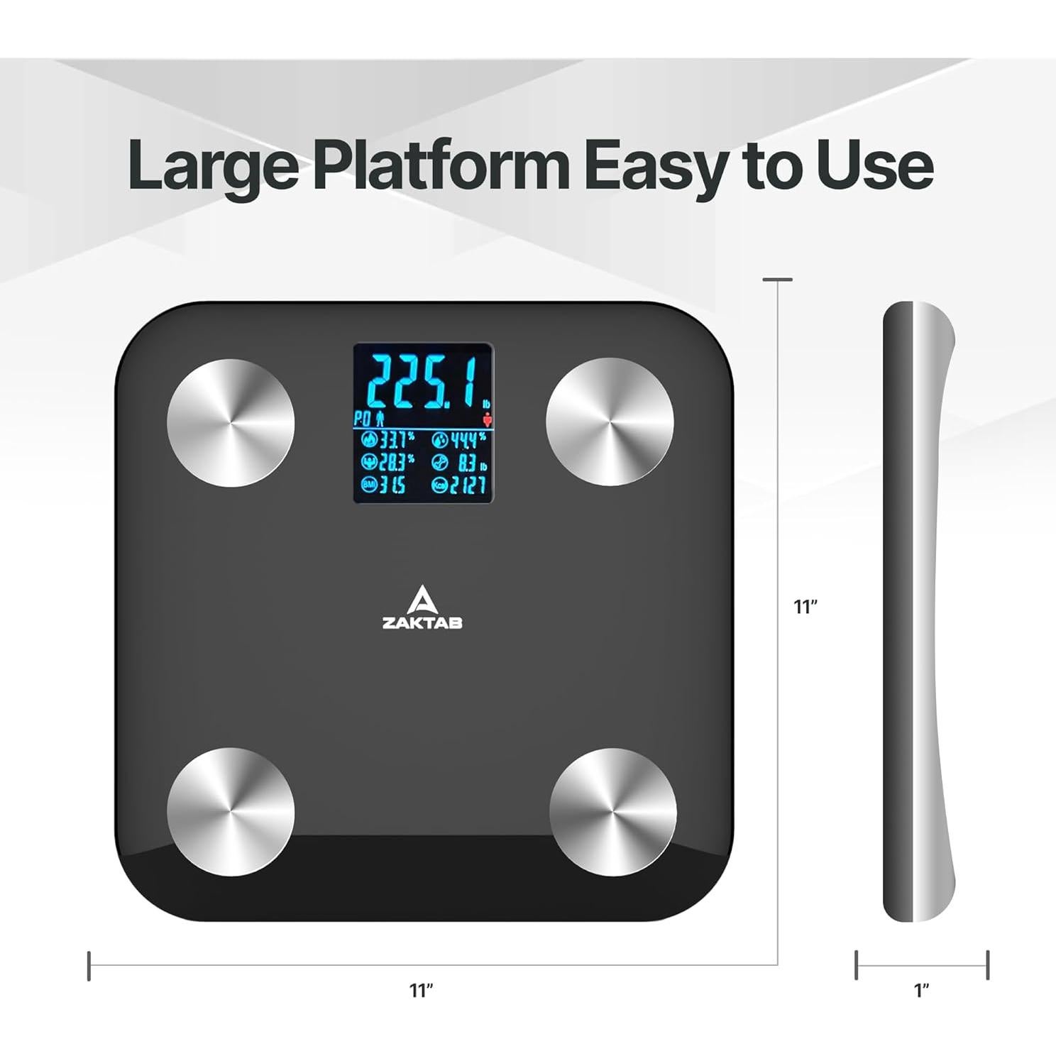 Báscula Inteligente Digital Zhongshan B90H - 181 kg, Grasa y Músculo