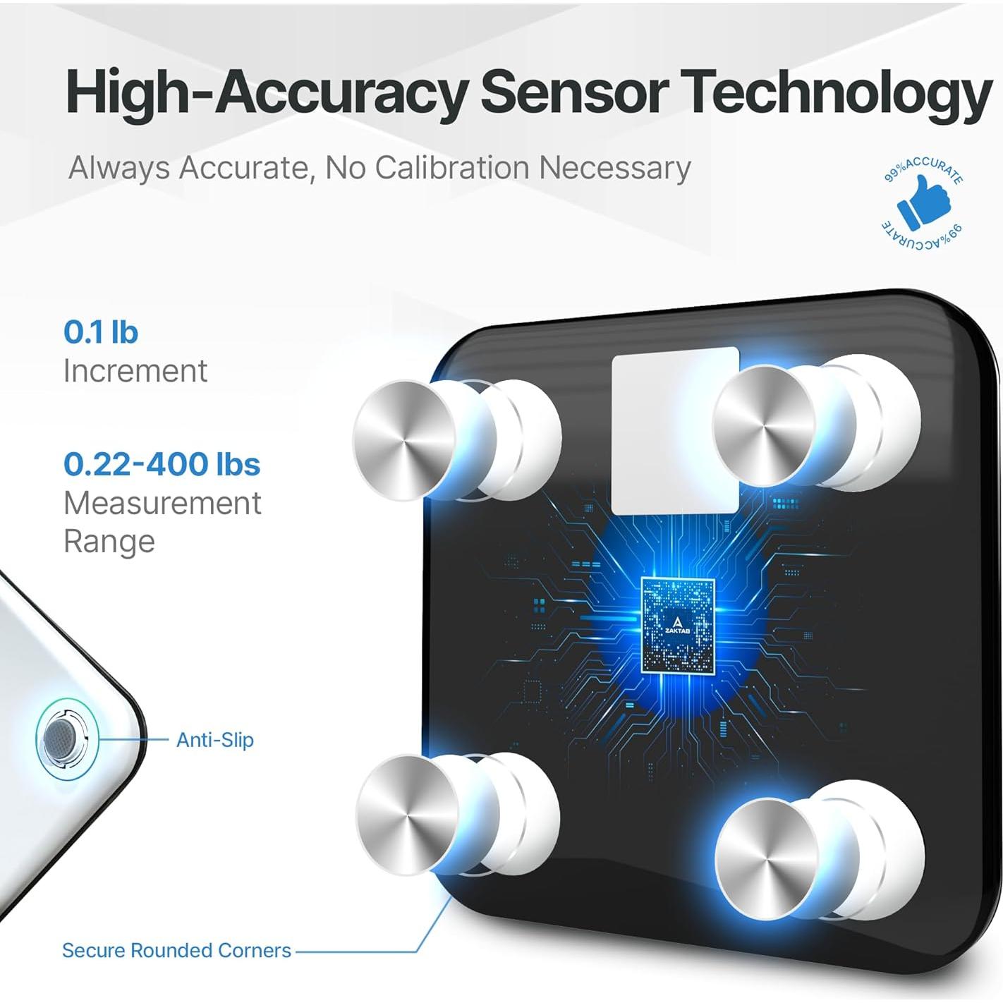 Báscula Inteligente Digital Zhongshan B90H - 181 kg, Grasa y Músculo