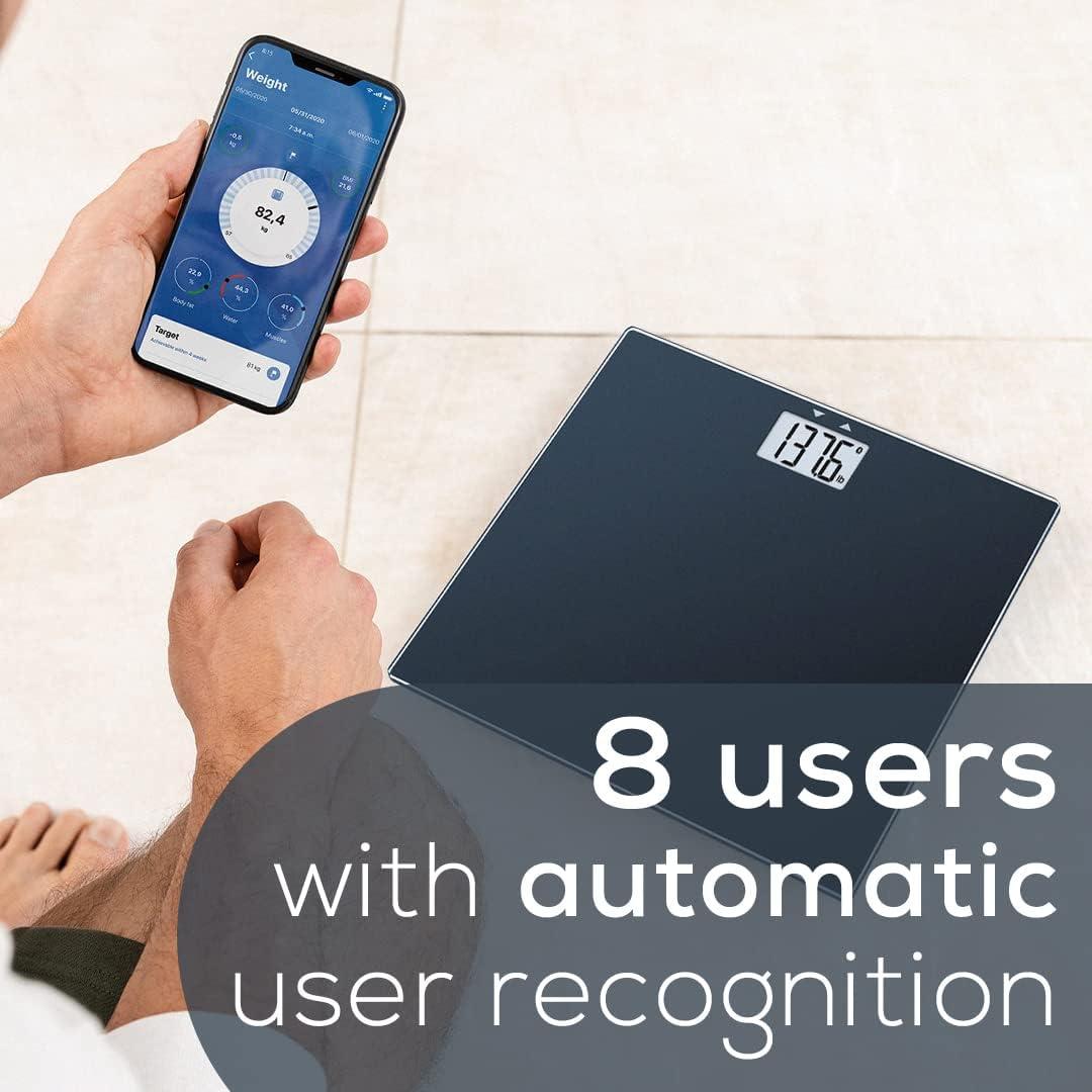Báscula de vidrio Beurer GS435B con Bluetooth y IMC