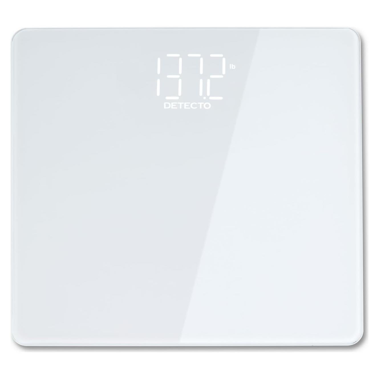 Balanza Digital de Baño Detecto, Alta Precisión 204 kg, Pantalla Oculta