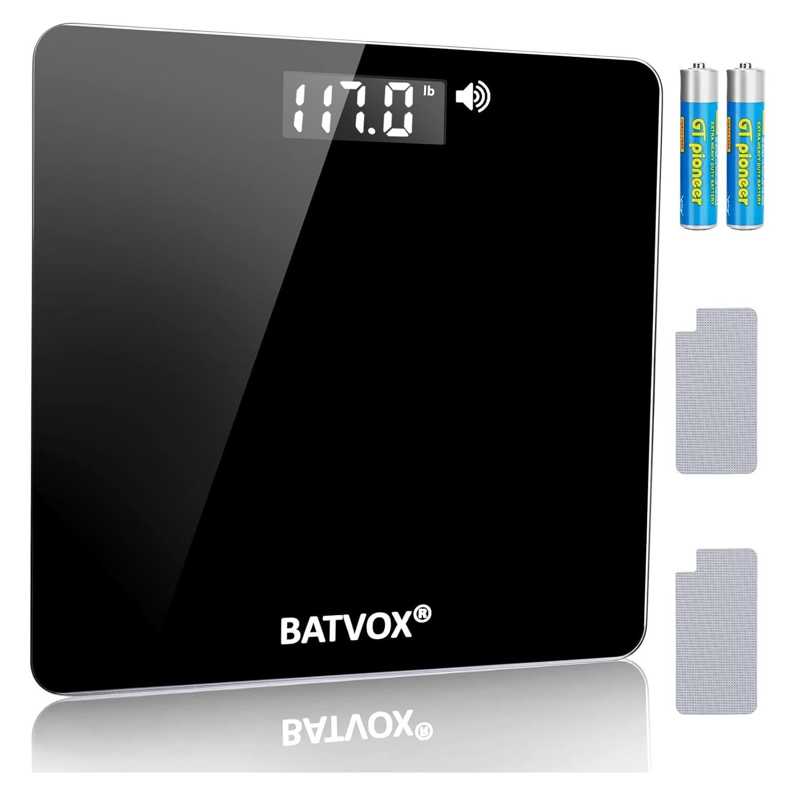 Báscula Hablante Digital BATVOX 181 kg Pantalla LCD Antideslizante