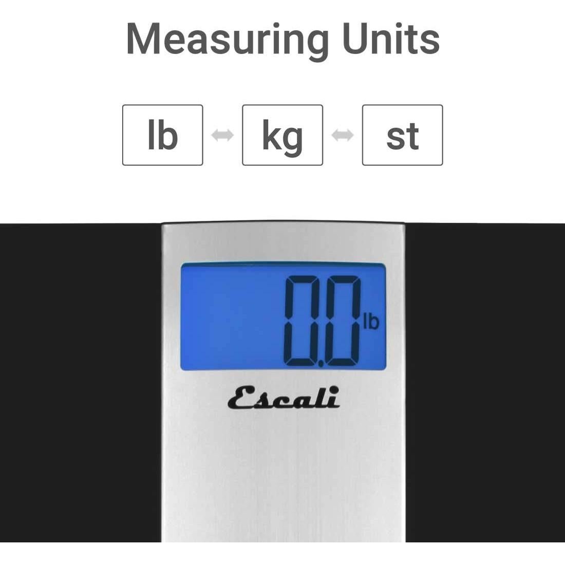 Balanza Digital de Baño Escali Ultra Slim 180 kg Diseño Elegante