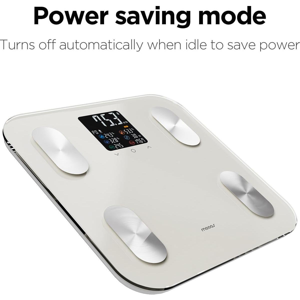 Balanza Inteligente Mooas Bluetooth 180 kg Grasa Corporal IMC