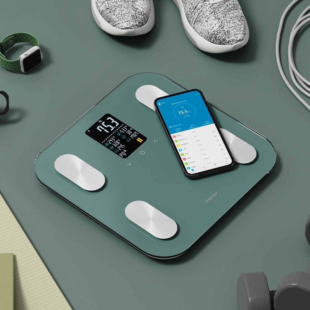 Balanza Inteligente Mooas Bluetooth 180 kg Grasa Corporal IMC