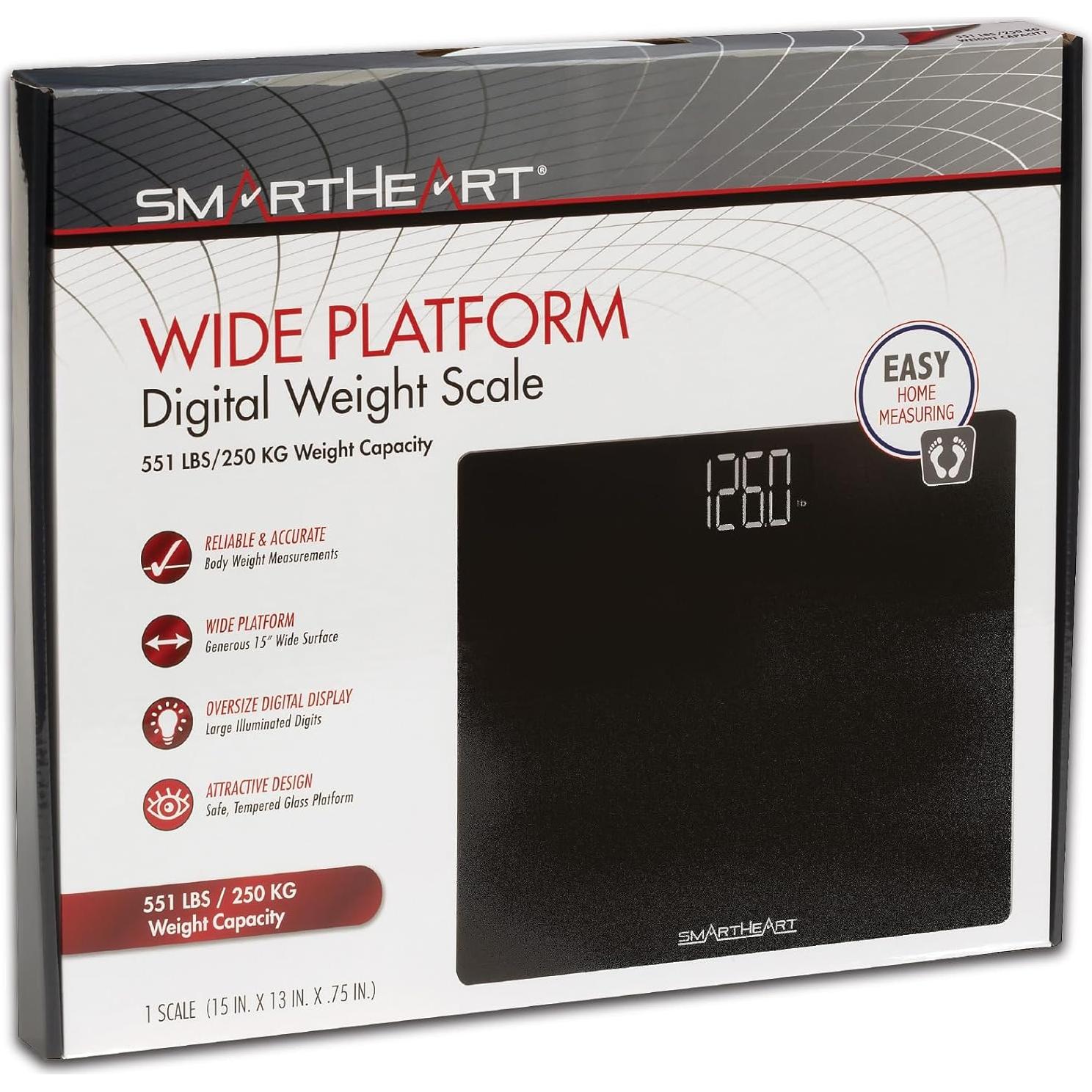 Báscula Digital Veridian 250 kg Vidrio Templado 15" x 13"