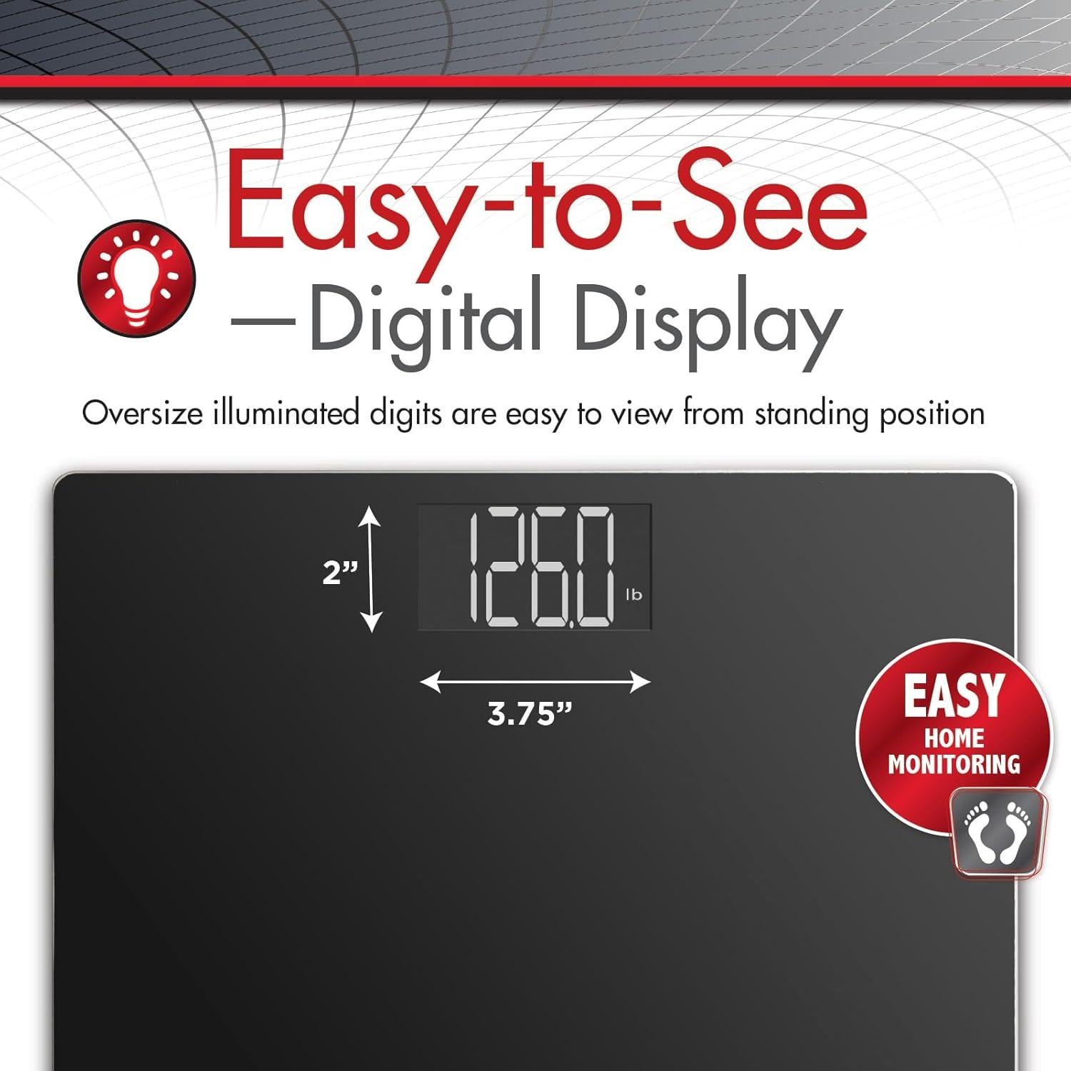 Báscula Digital Veridian 250 kg Vidrio Templado 15" x 13"