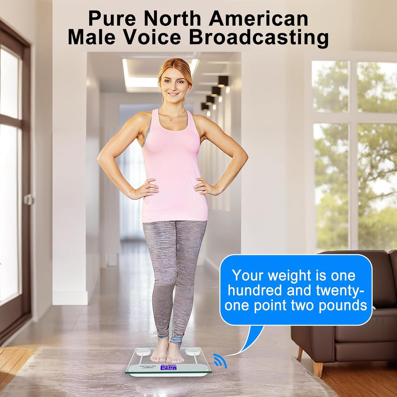 Báscula Digital que Habla Lenporl 200 kg con Pantalla LCD