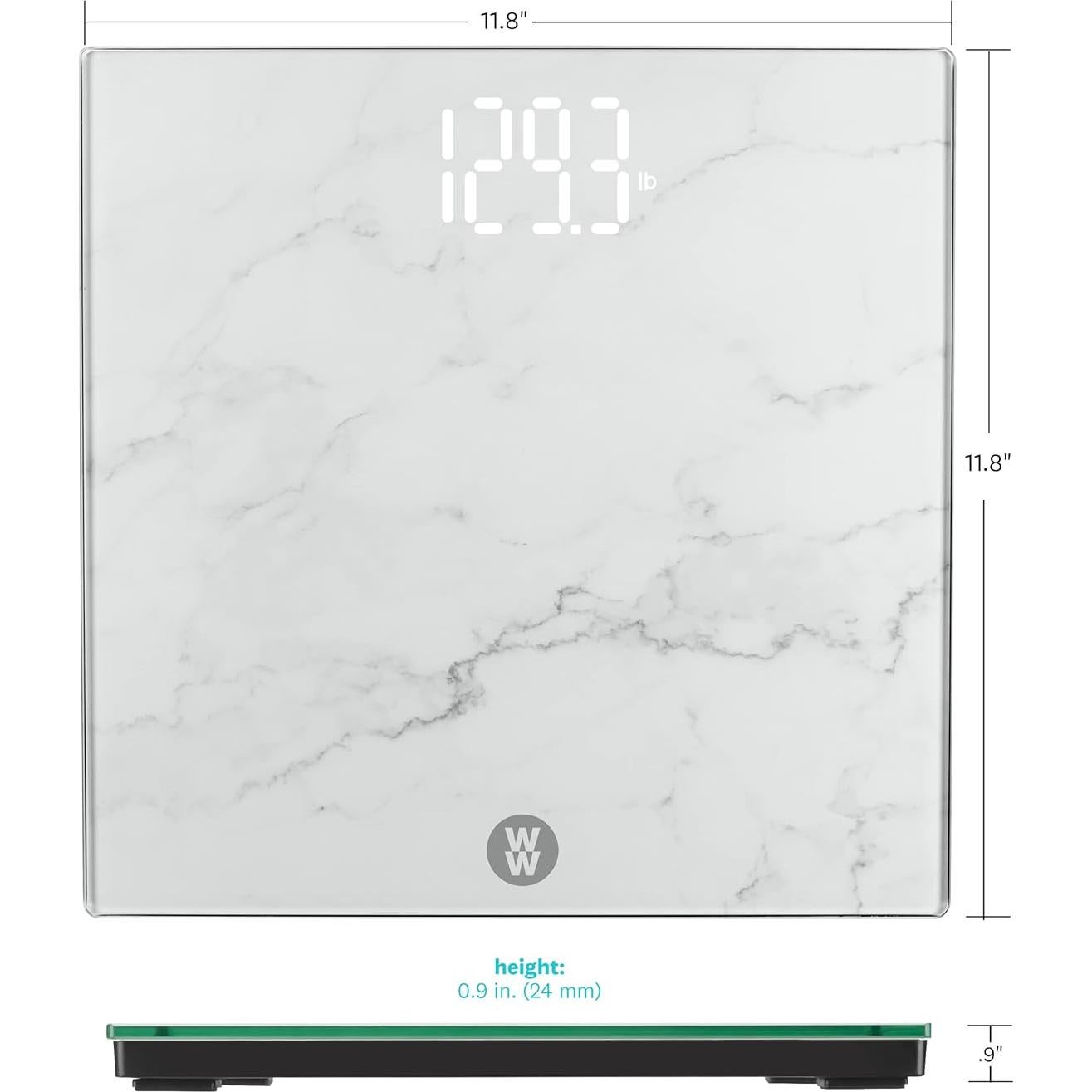 Báscula Digital de Baño Conair WW545Z Acabado Mármol 182 kg