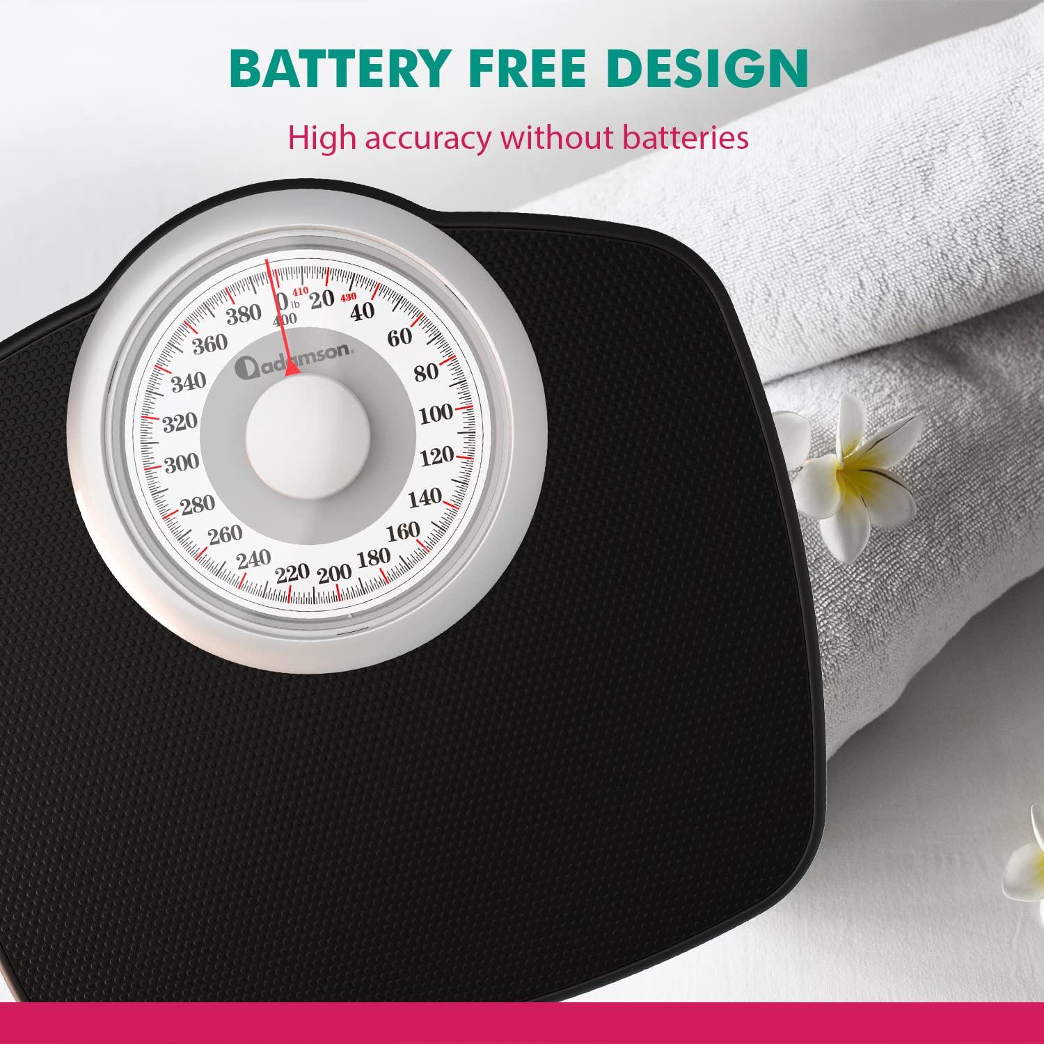 Báscula Analógica Adamson A25W - Hasta 181.44 kg - Dial 13.46 cm