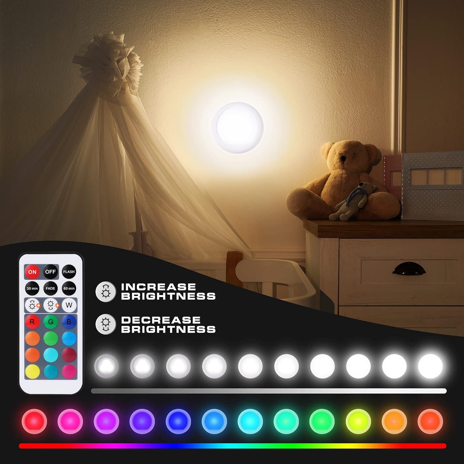EverBrite Luz LED Táctil Multicolor 3 Piezas 80 Lúmenes