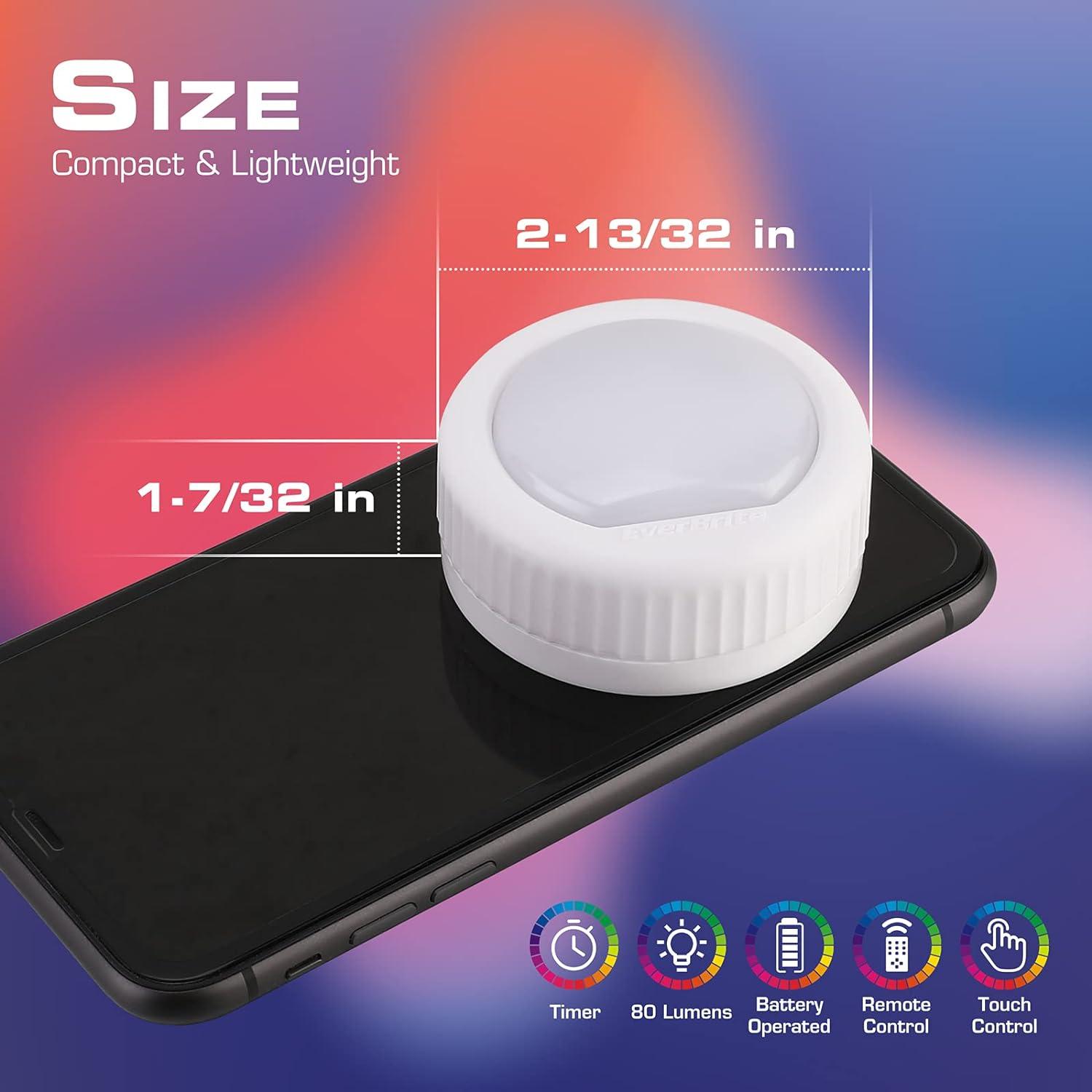 EverBrite Luz LED Táctil Multicolor 3 Piezas 80 Lúmenes