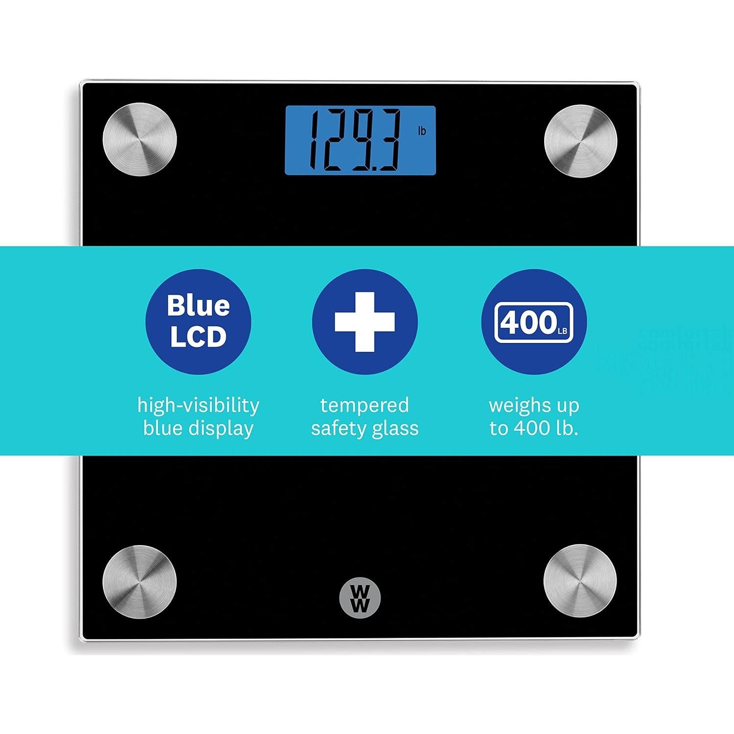 Báscula Digital de Baño Conair WW261Z, Vidrio Negro 182 kg