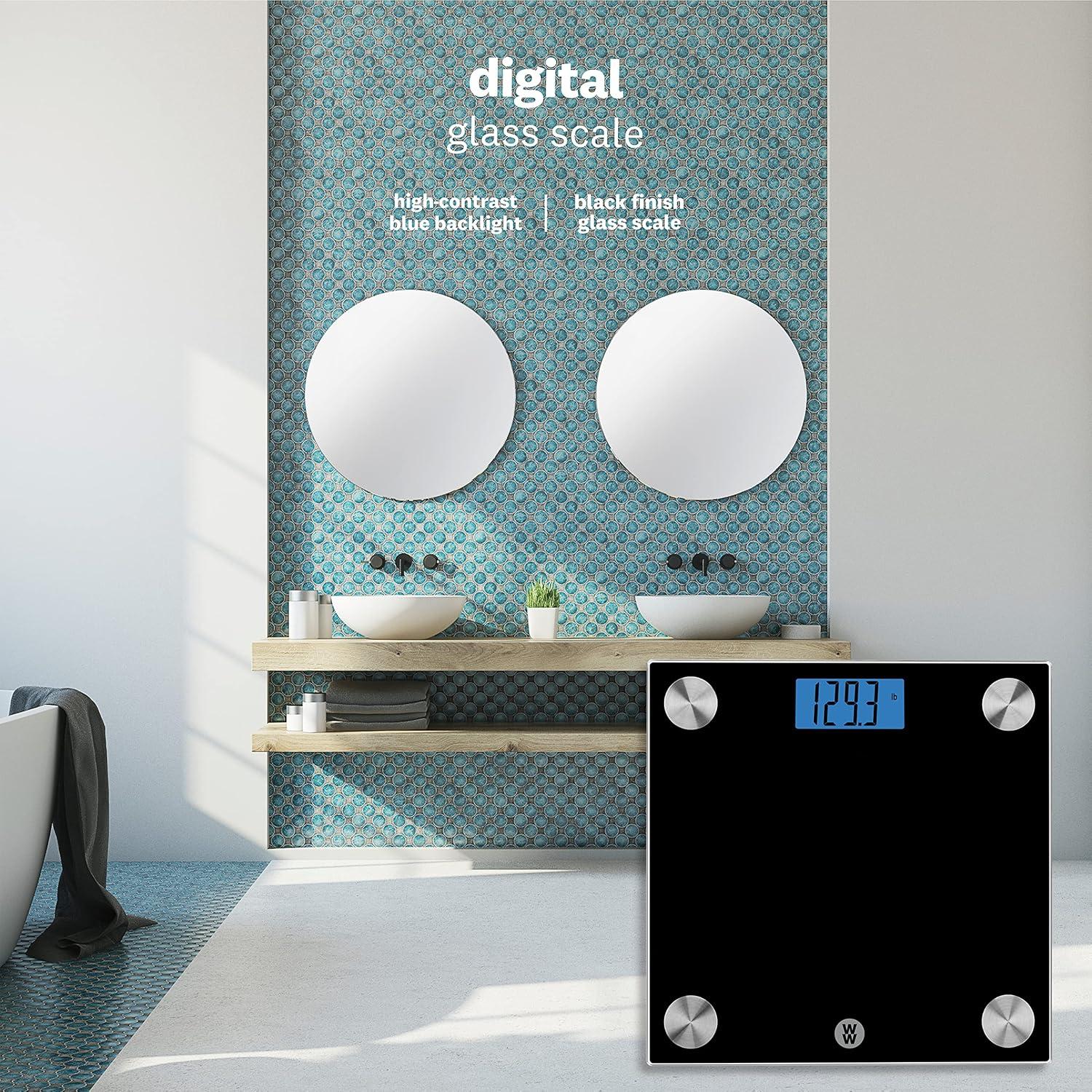 Báscula Digital de Baño Conair WW261Z, Vidrio Negro 182 kg