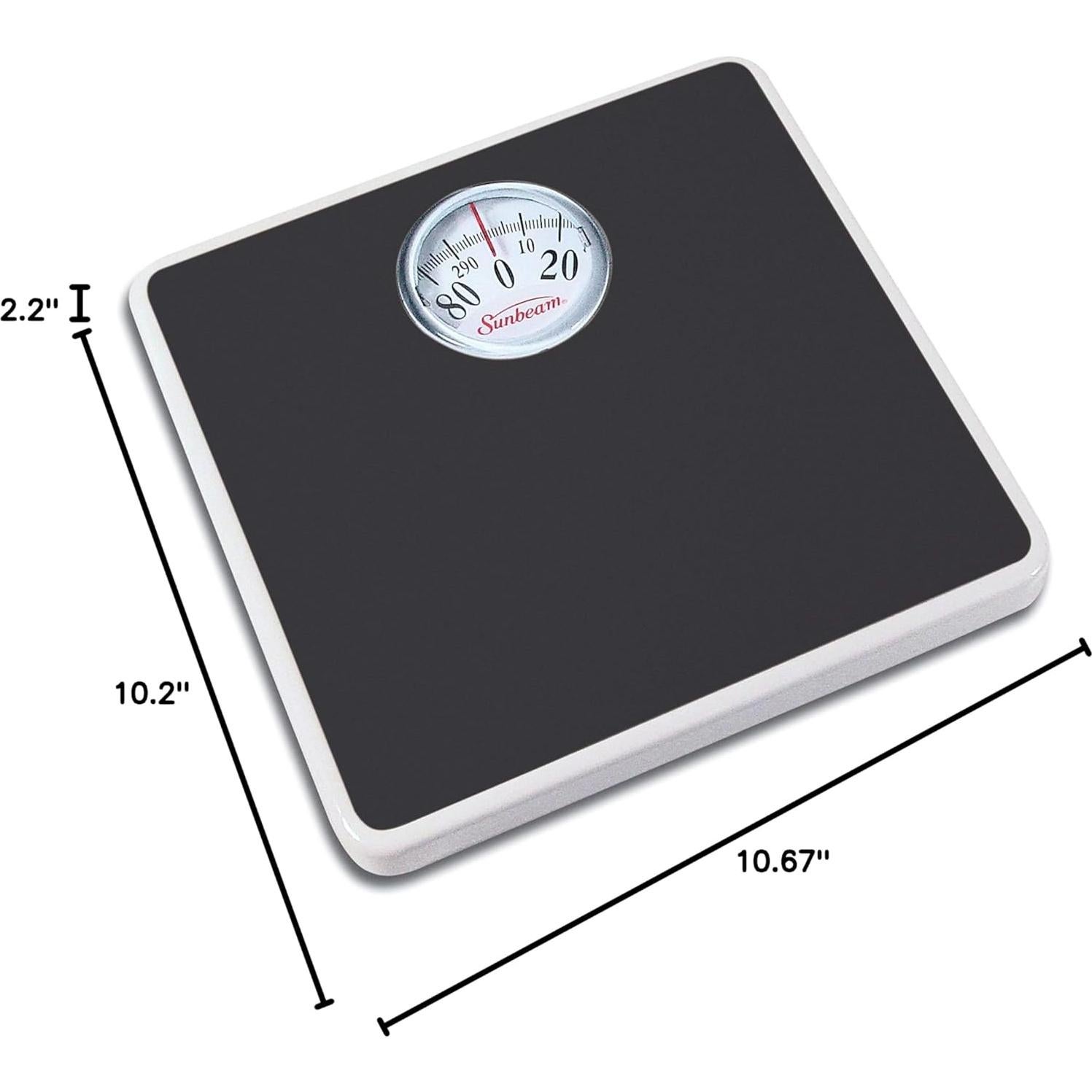 Báscula de Marcador Analógica Sunbeam 136 kg Negra