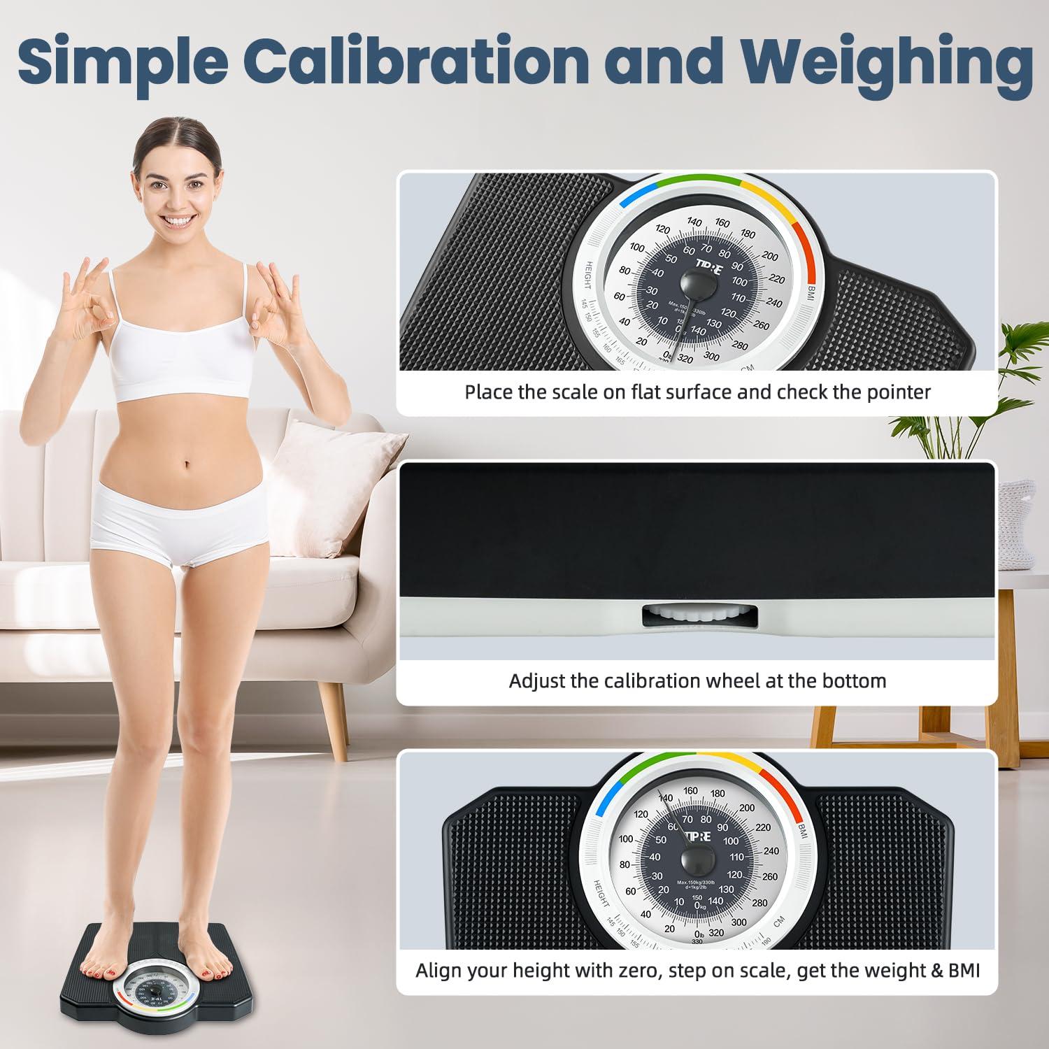 Escala Mecánica TIPRE 150kg con Dial Antideslizante