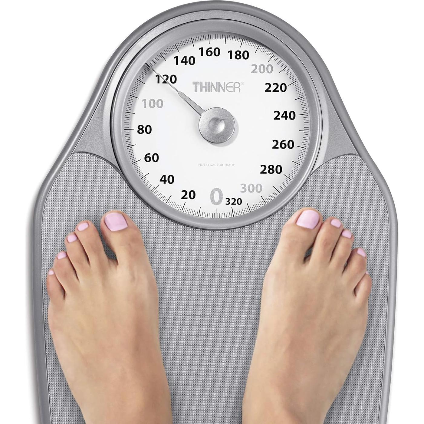 Balanza de Baño Analógica Thinner Conair 150 kg Plata