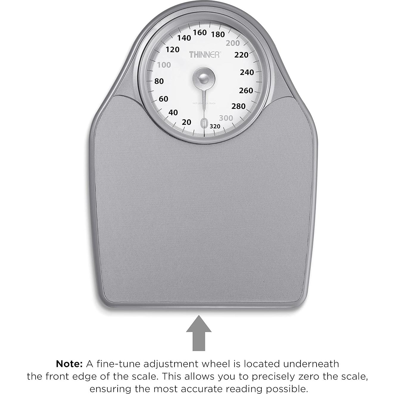 Balanza de Baño Analógica Thinner Conair 150 kg Plata