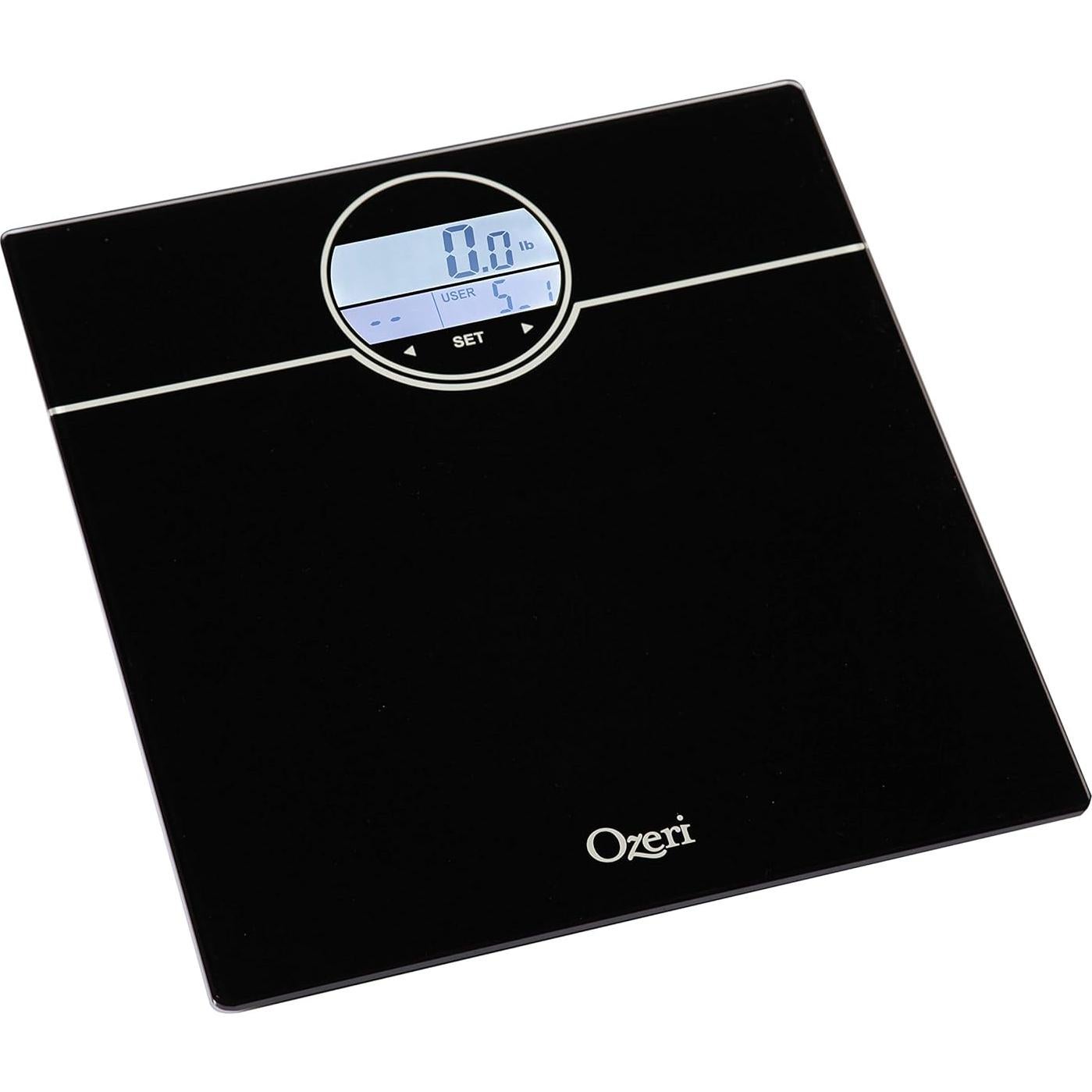 Balanza Digital Ozeri WeightMaster 181.44 kg con IMC y Cambio de Peso