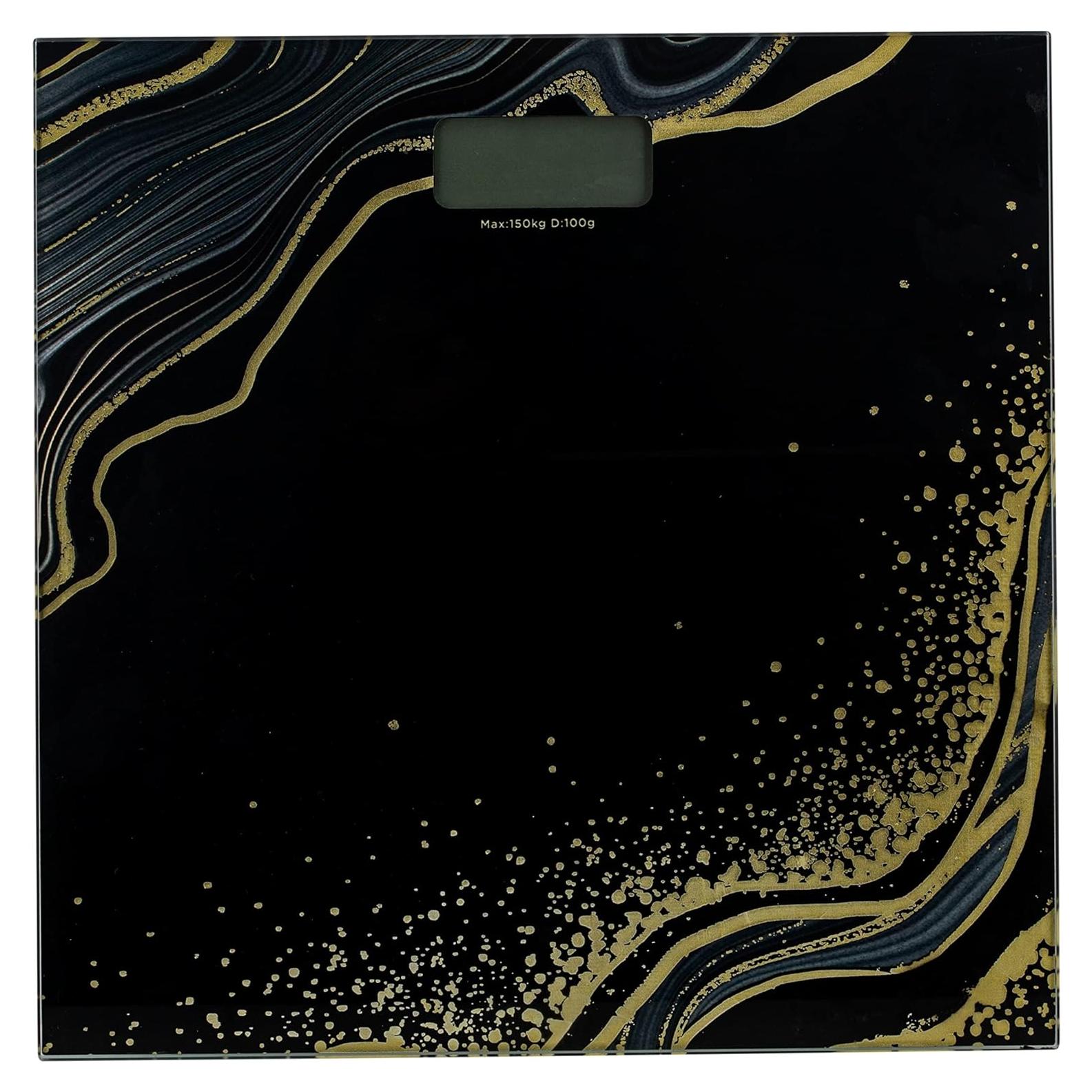 Báscula Digital Bath Bliss Vidrio Templado 150 kg Negra