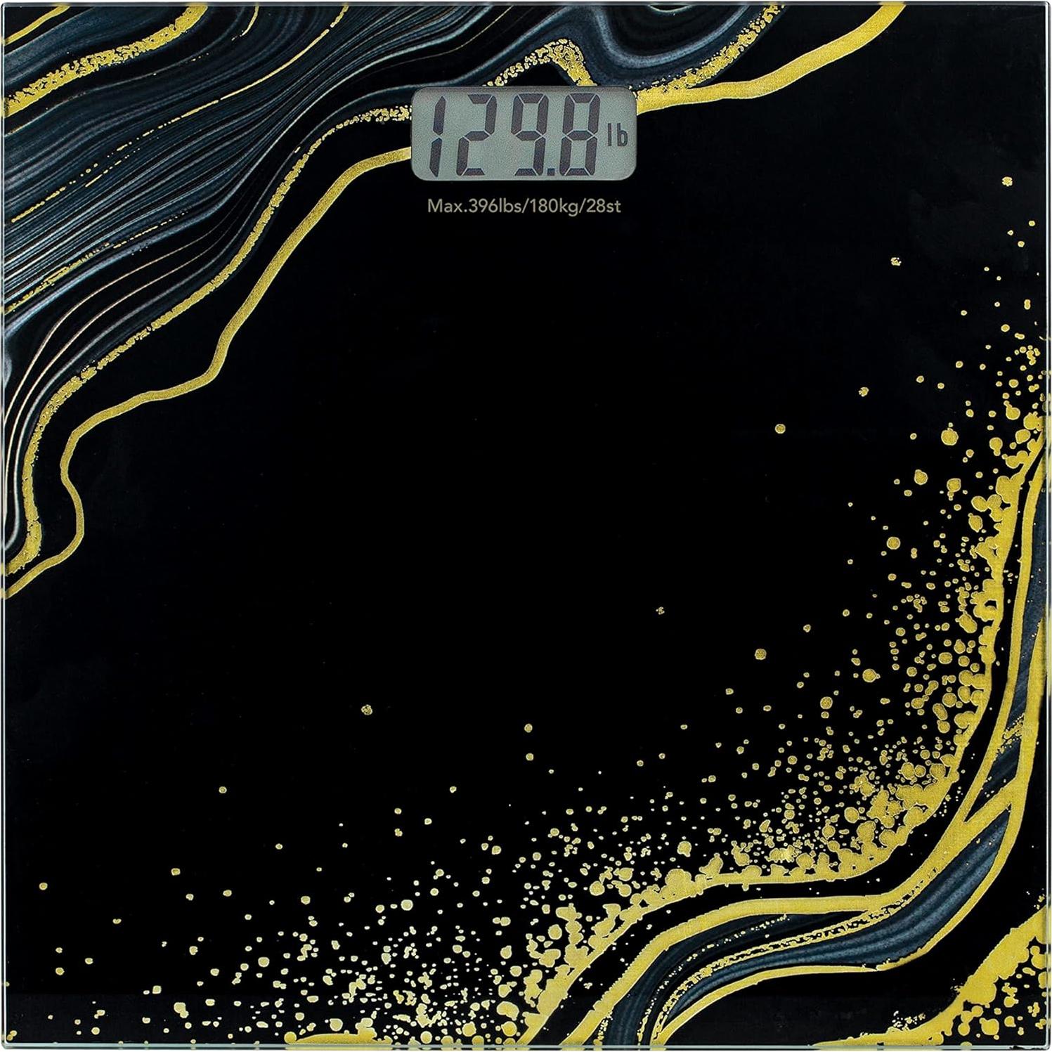 Báscula Digital Bath Bliss Vidrio Templado 150 kg Negra