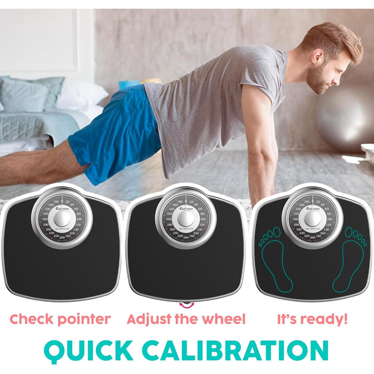 Báscula Analógica Adamson A25 - Hasta 181.44 kg - Plata