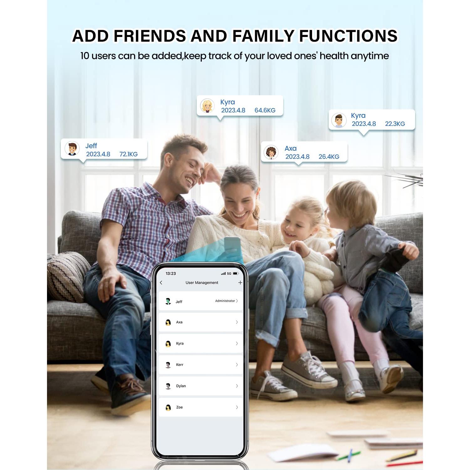 Báscula Inteligente Heyaxa TS-BF8028 con Pantalla LCD 181kg