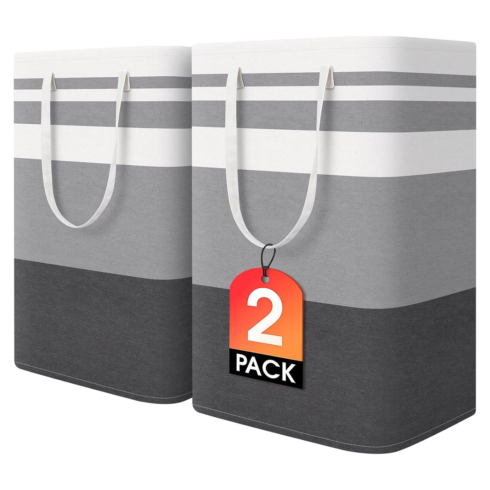 Cestas de Ropa Plegables HomeHacks 75L Impermeables 2 Piezas