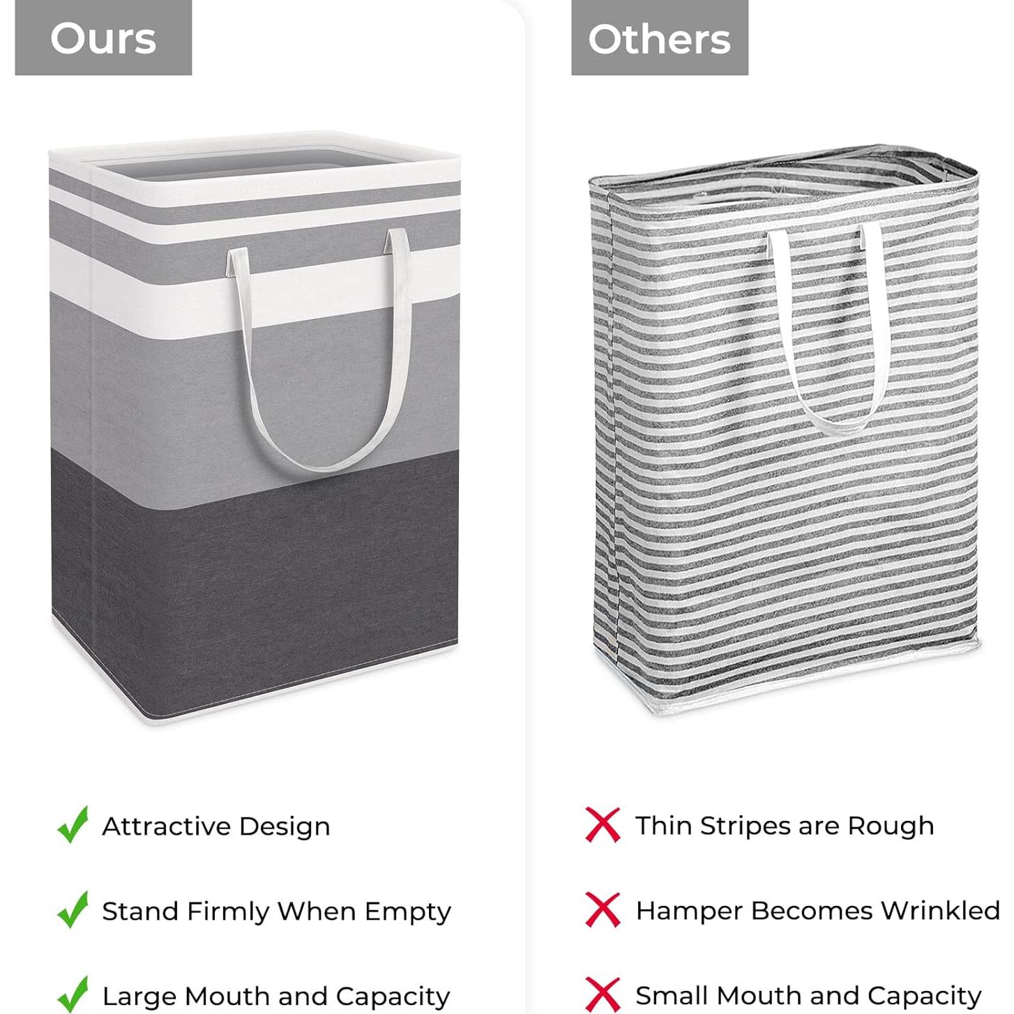 Cestas de Ropa Plegables HomeHacks 75L Impermeables 2 Piezas