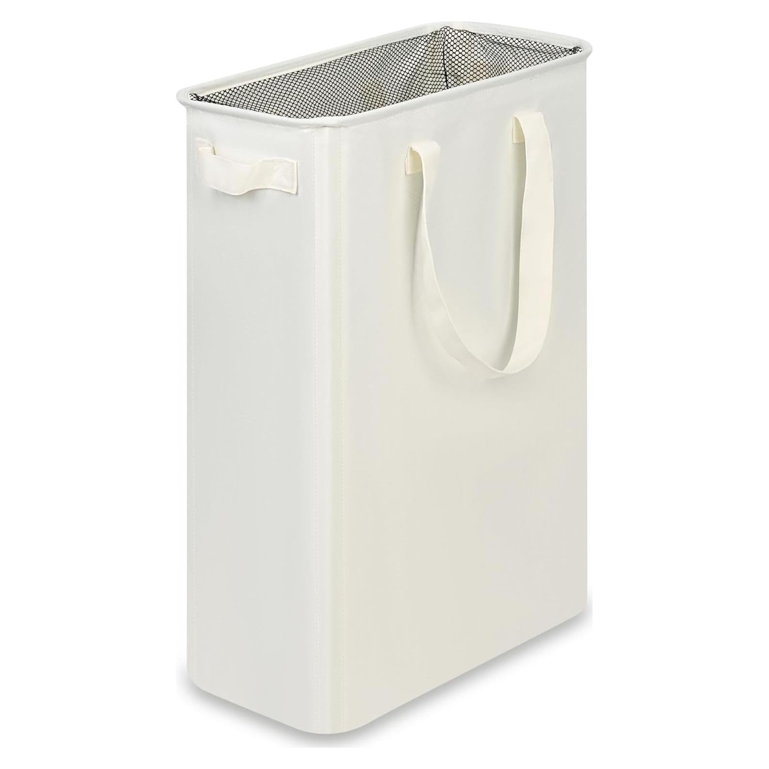 Cesta de Lavandería Plegable Efluky 48L Beige para Espacios Pequeños