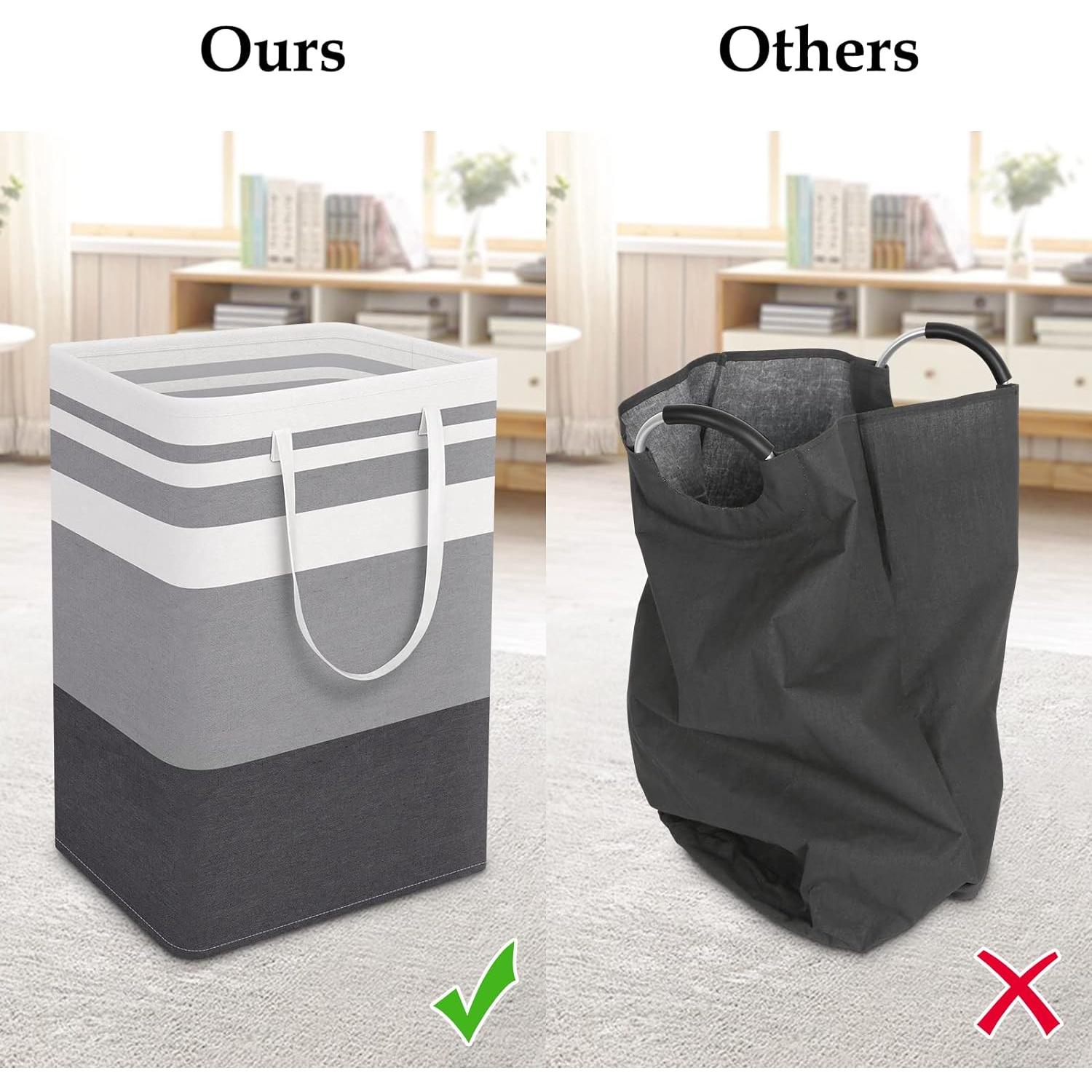 Cesta de Ropa Plegable StorageRight 75L Gris Gradiente