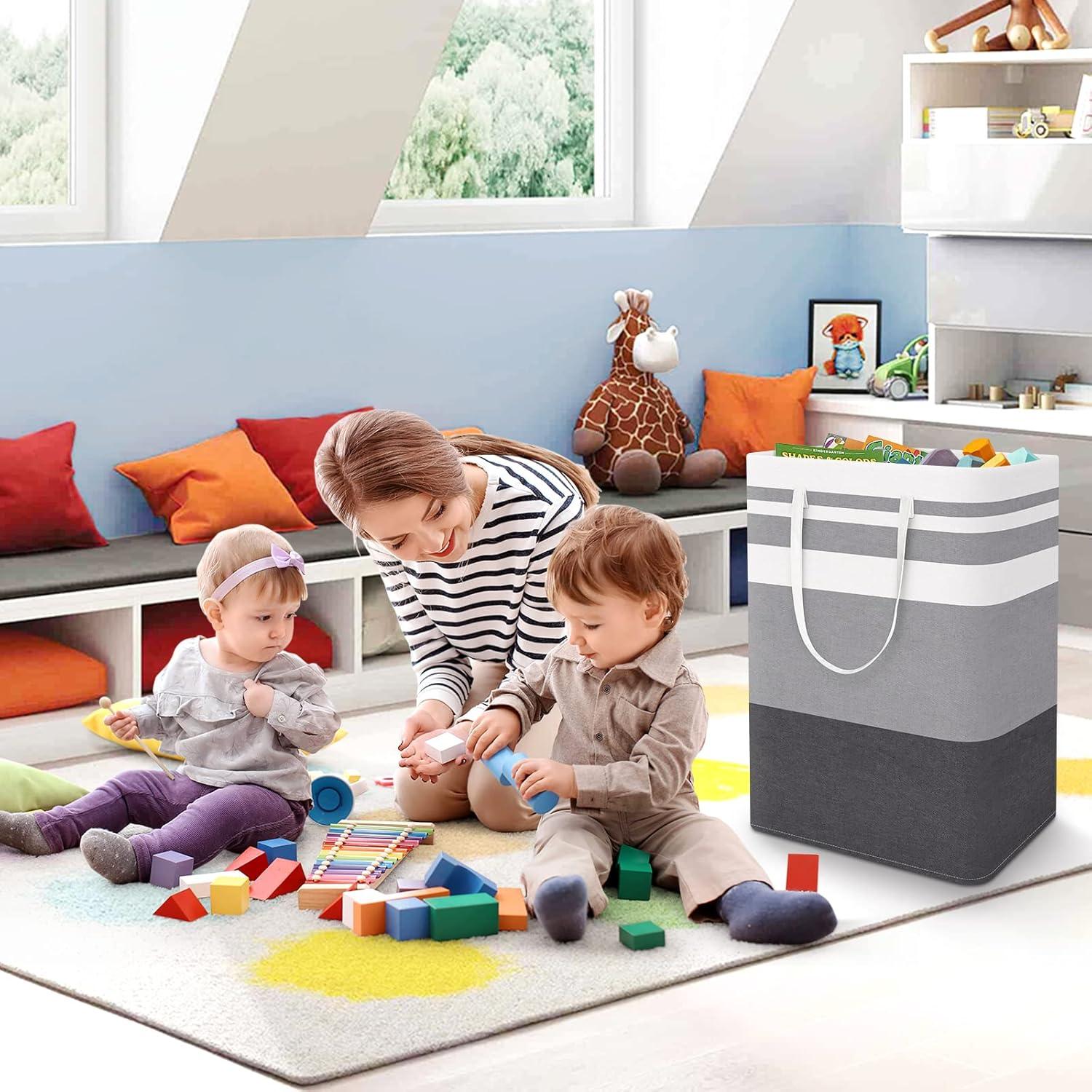 Cesta de Ropa Plegable StorageRight 75L Gris Gradiente