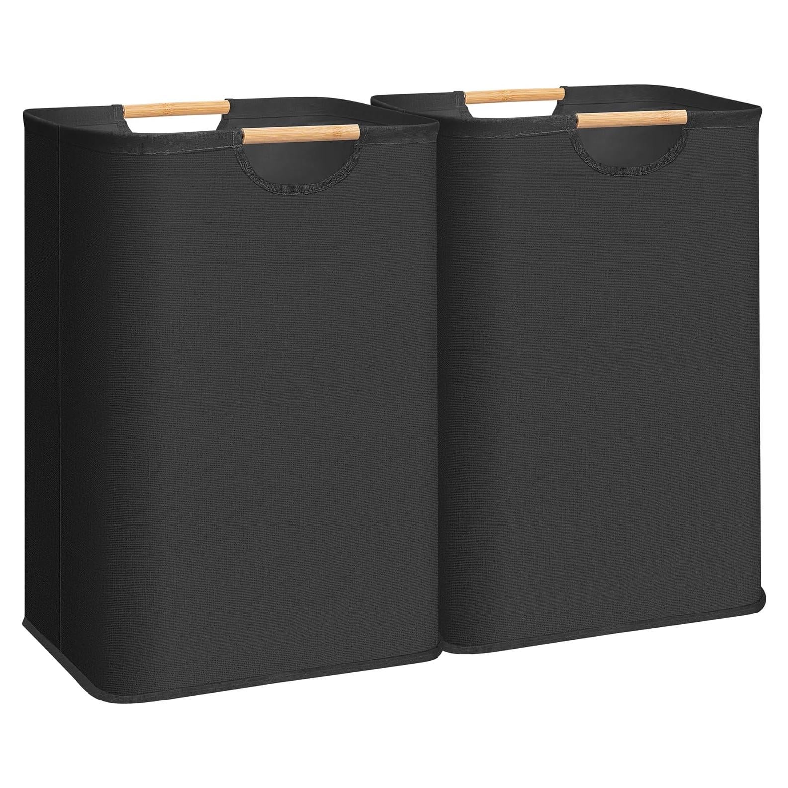 Cesta de Ropa Plegable STORAGE MANIAC 80L x 2 Negra