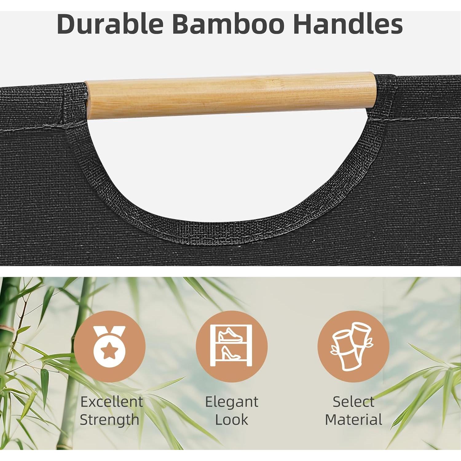 Cesta de Ropa Plegable STORAGE MANIAC 80L x 2 Negra