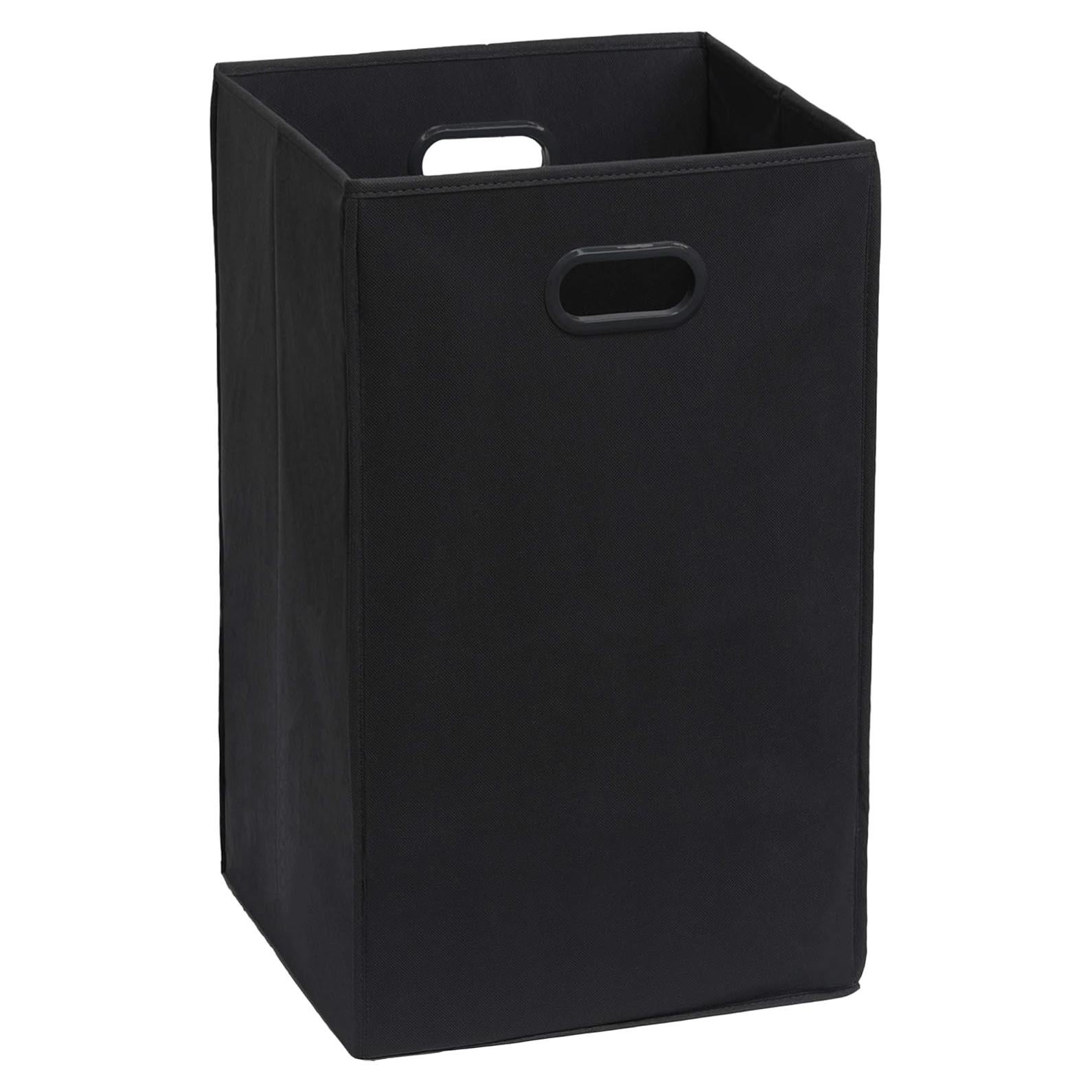 Cesta de Ropa Plegable Simple Houseware Negra 44L