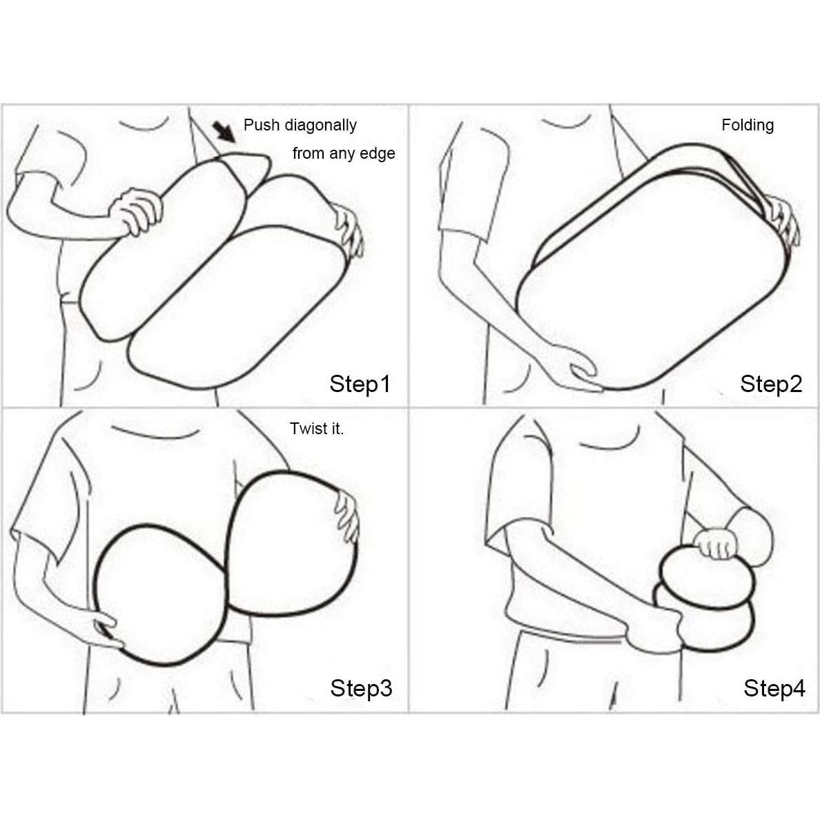 Cestas de Ropa Plegables Buenod 77L 2 Paquetes Negro/Azul