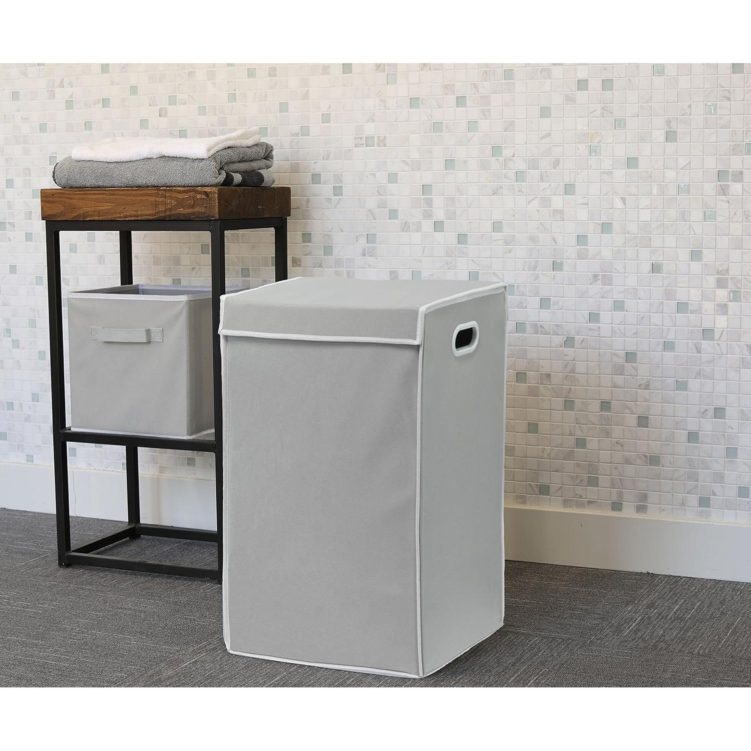 Cesta de Lavandería Plegable Simple Houseware 34L Gris