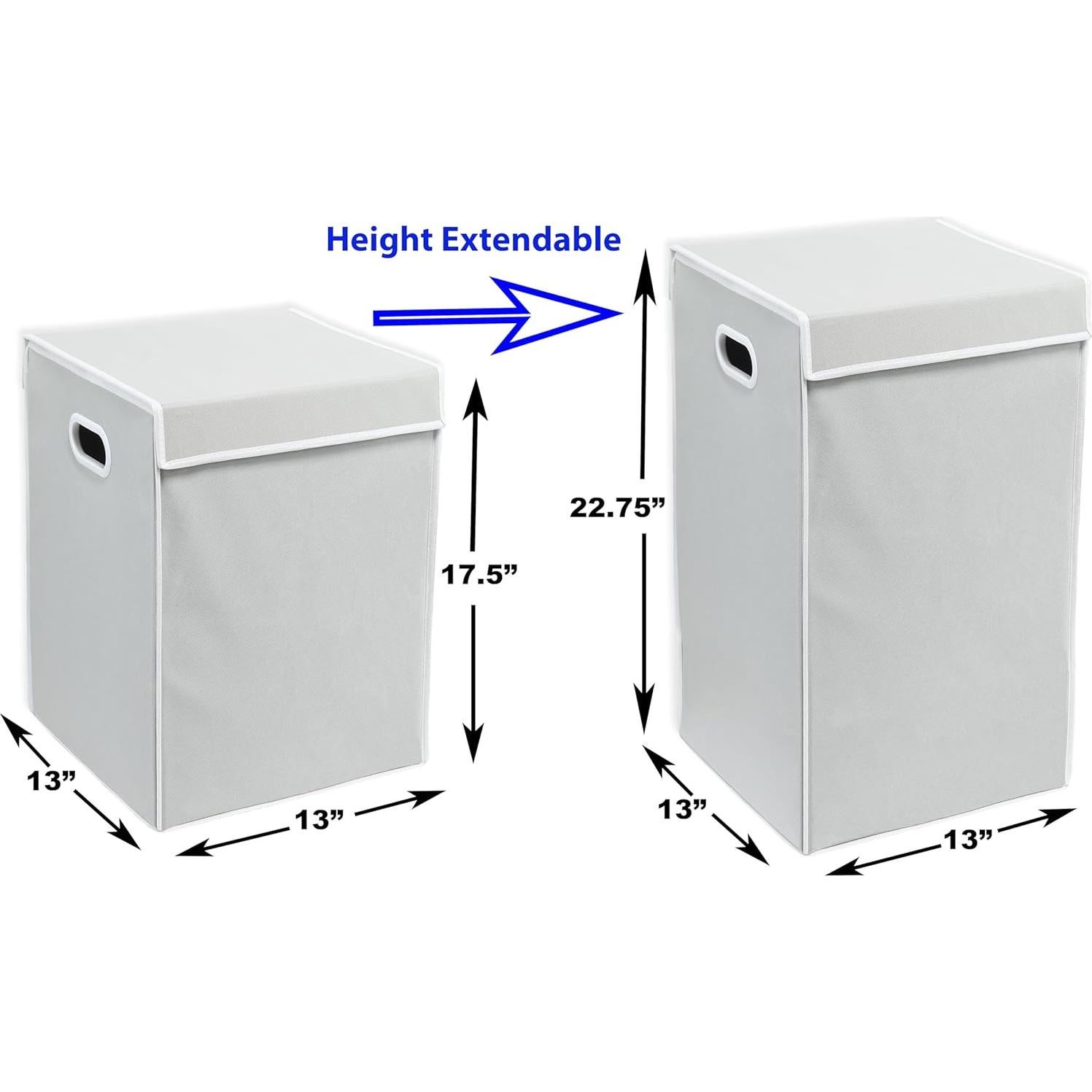 Cesta de Lavandería Plegable Simple Houseware 34L Gris