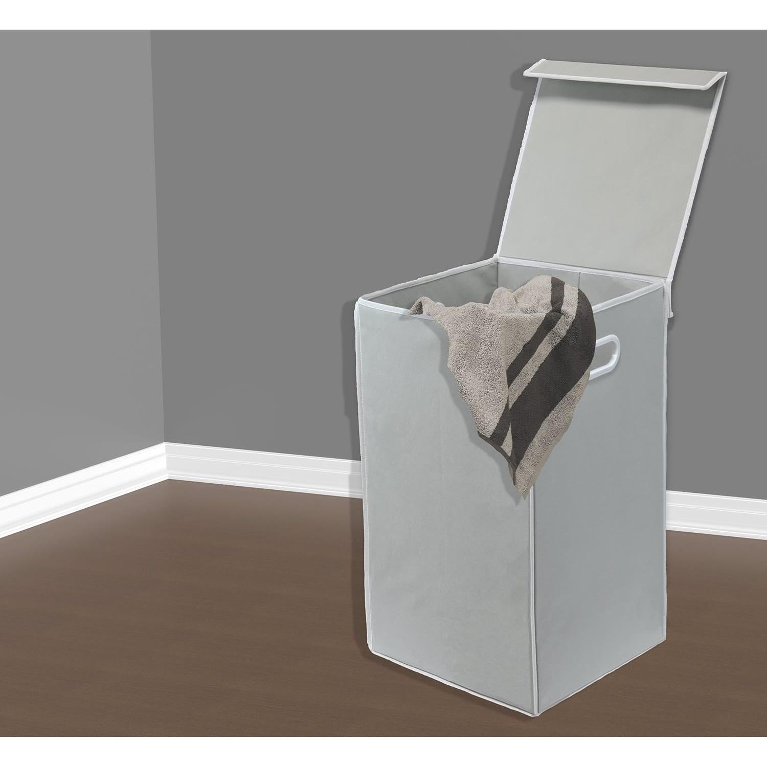 Cesta de Lavandería Plegable Simple Houseware 34L Gris