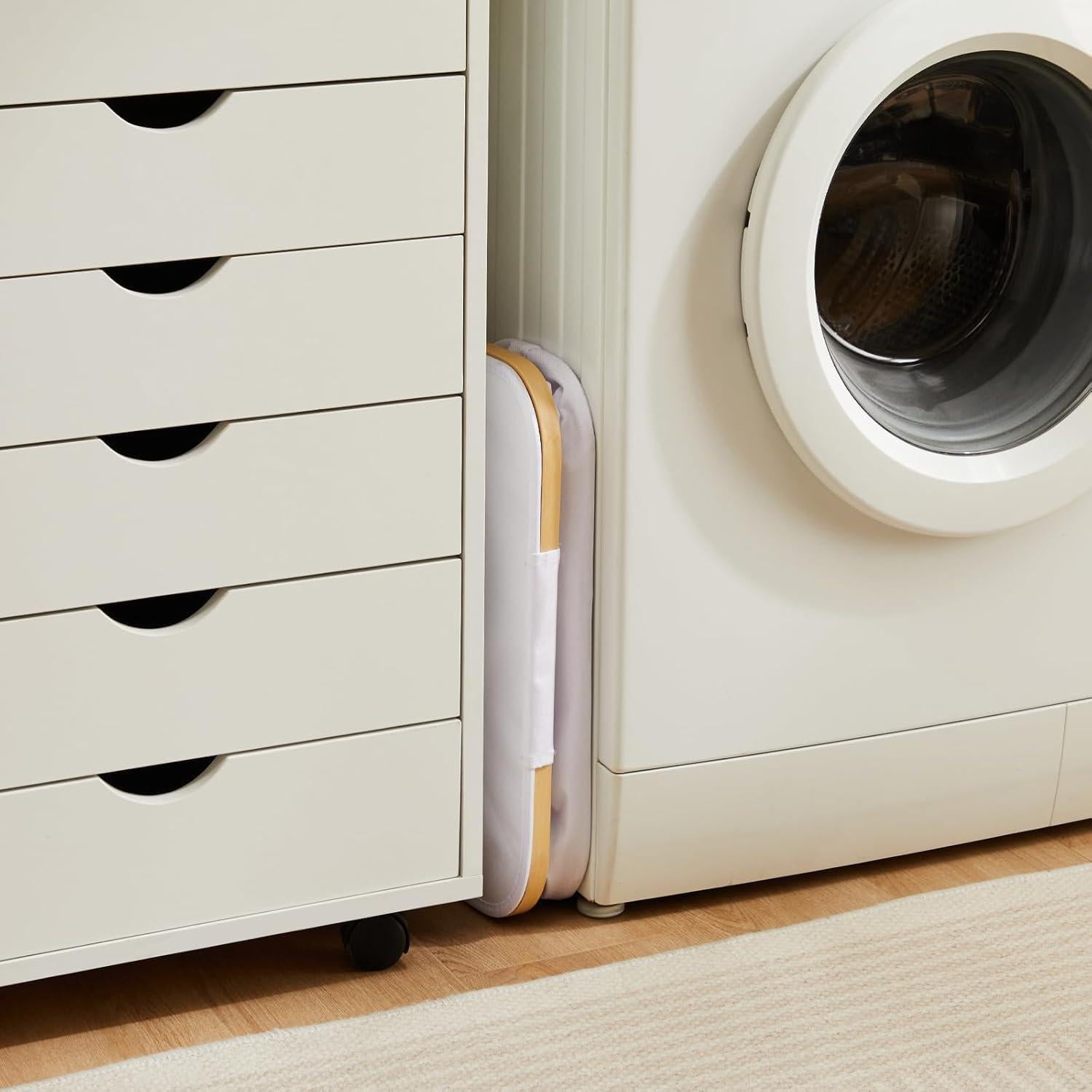 Cesta de lavandería delgada 63L con tapa y bolsa extraíble - Fiona