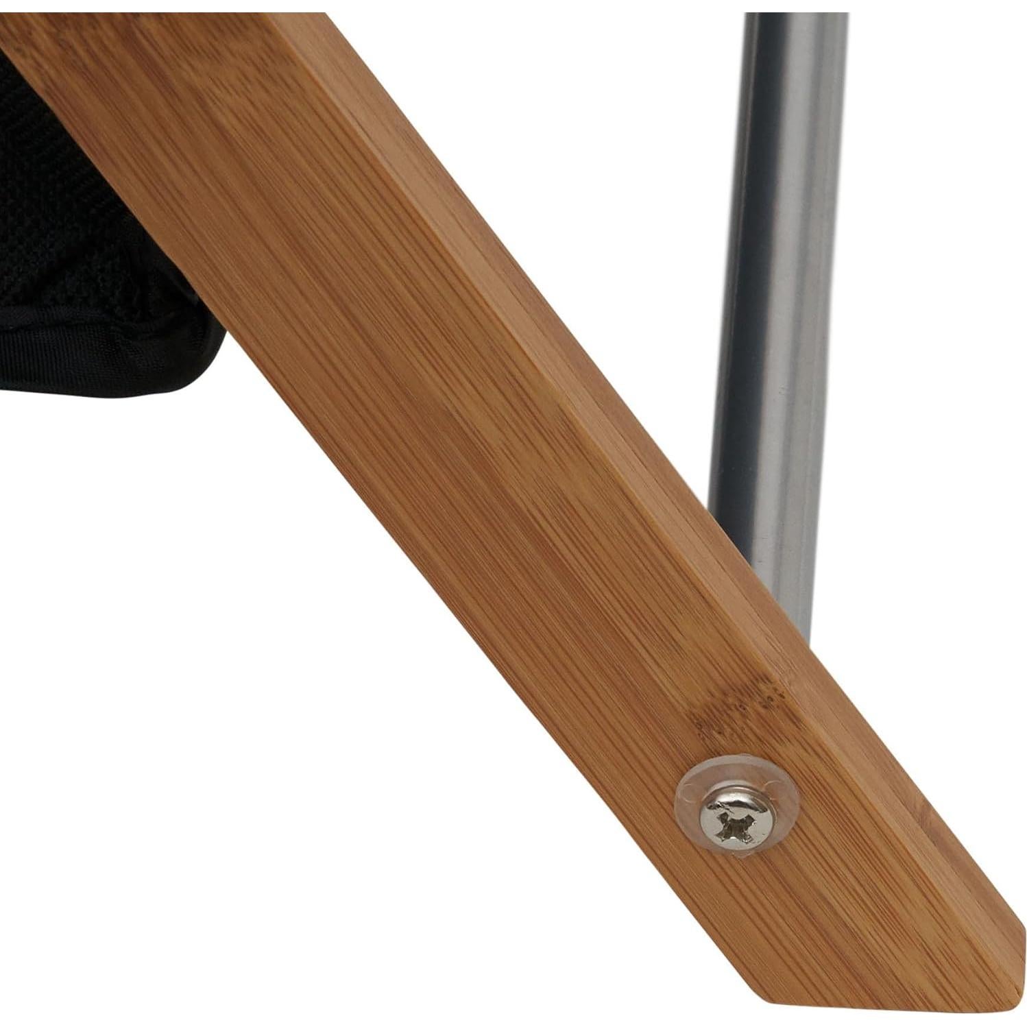 Cesto de Bambú Household Essentials 40L Plegable con Forro Negro