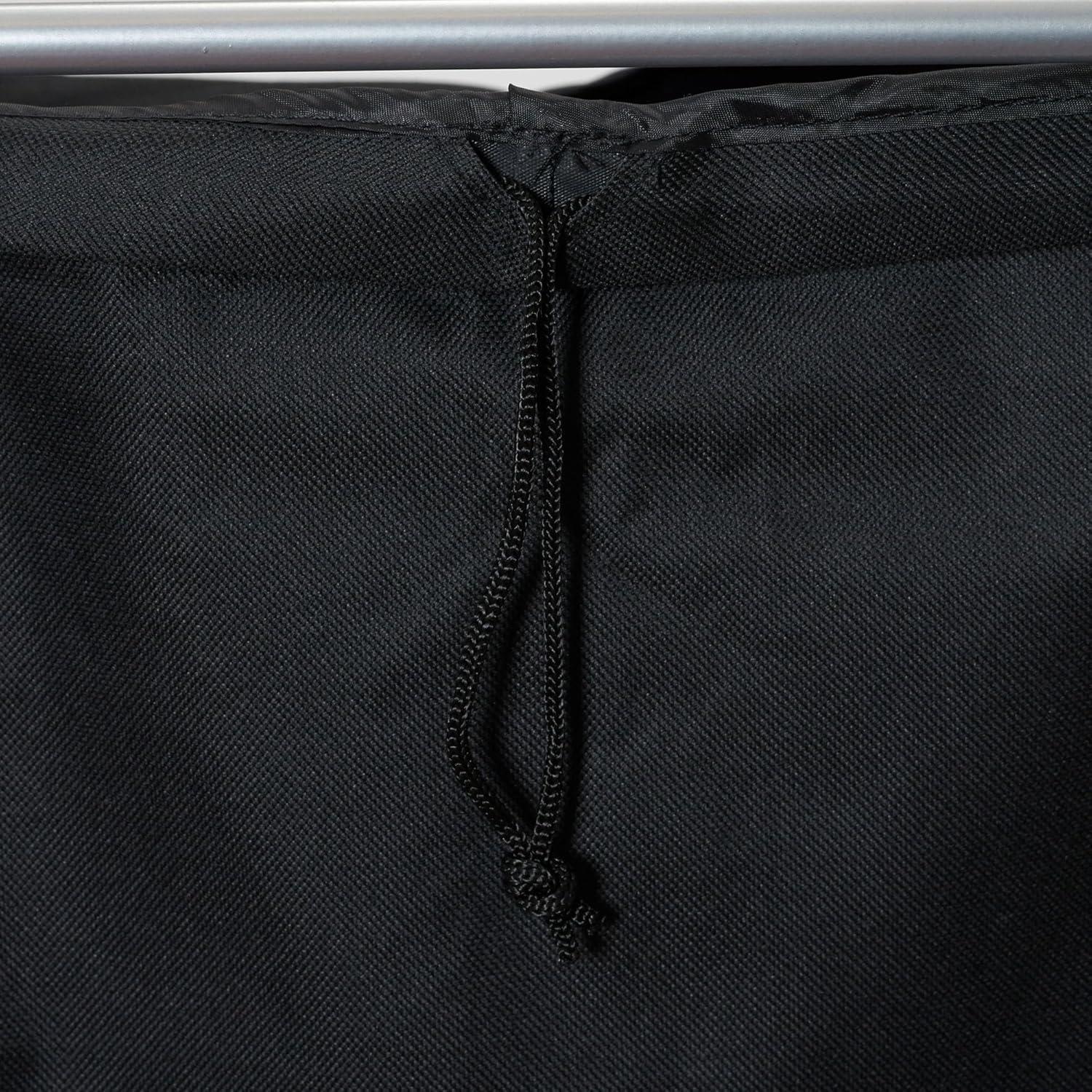 Cesto de Bambú Household Essentials 40L Plegable con Forro Negro