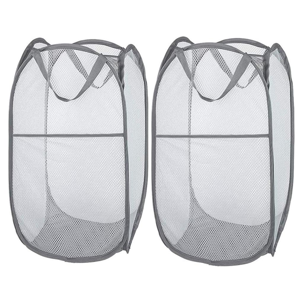 Cesta de Lavandería Plegable Larpur 21 Galones Gris